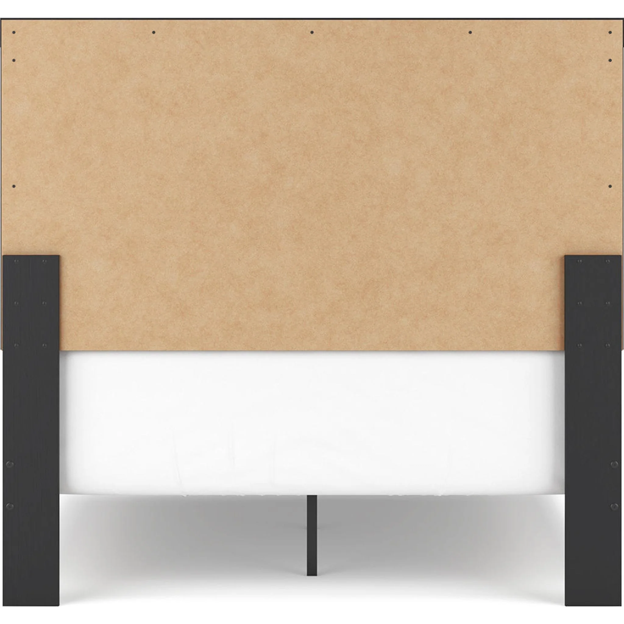 Vertani Panel Bed - Black/Honey Brown - Image 13