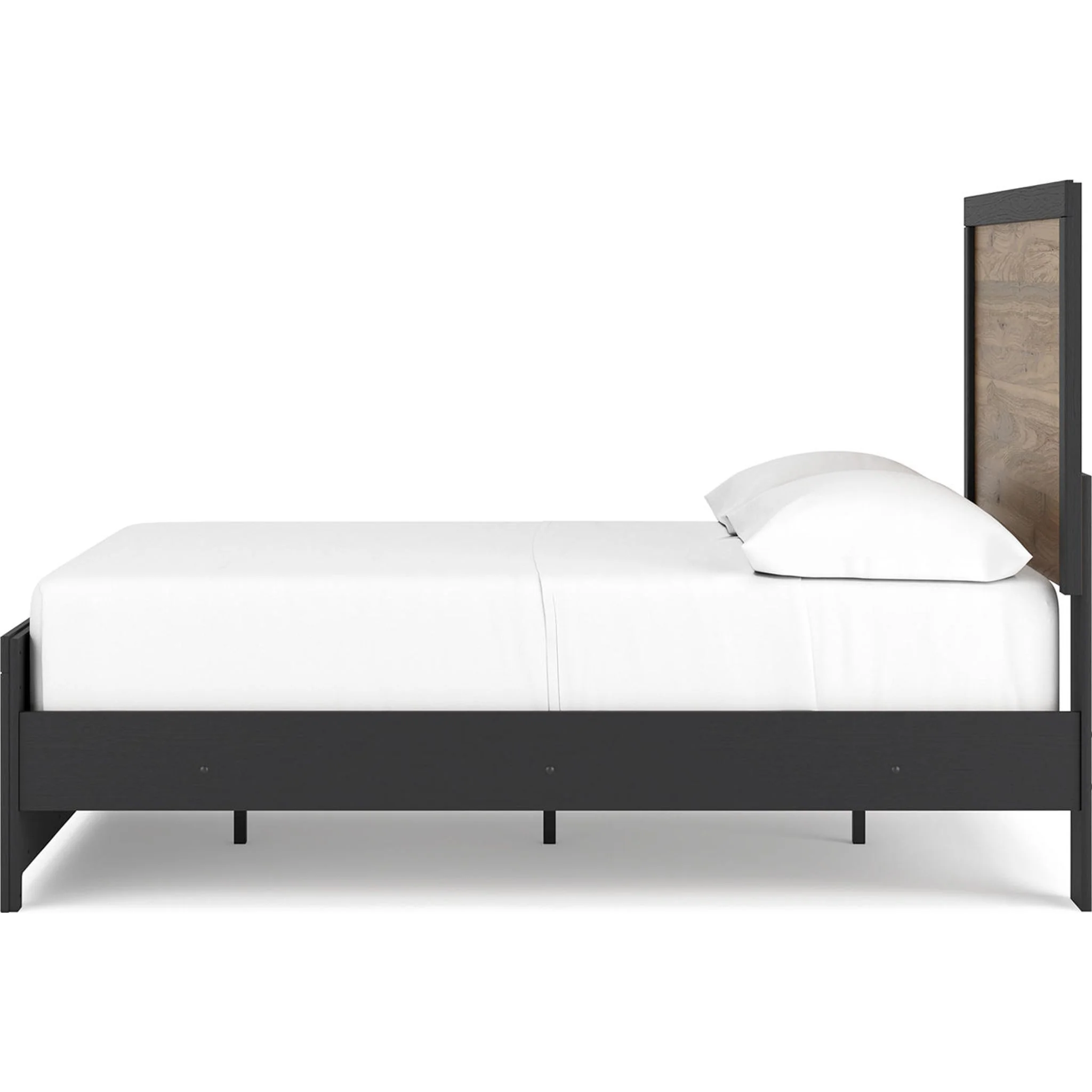 Vertani Panel Bed - Black/Honey Brown - Image 16
