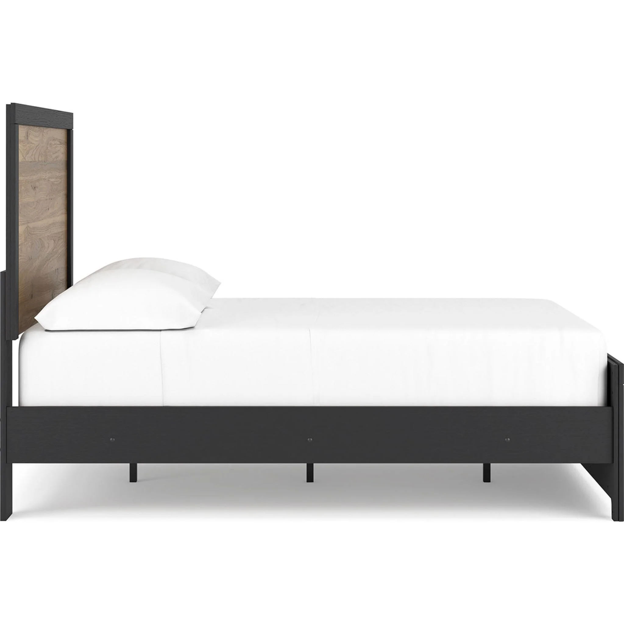 Vertani Panel Bed - Black/Honey Brown - Image 17