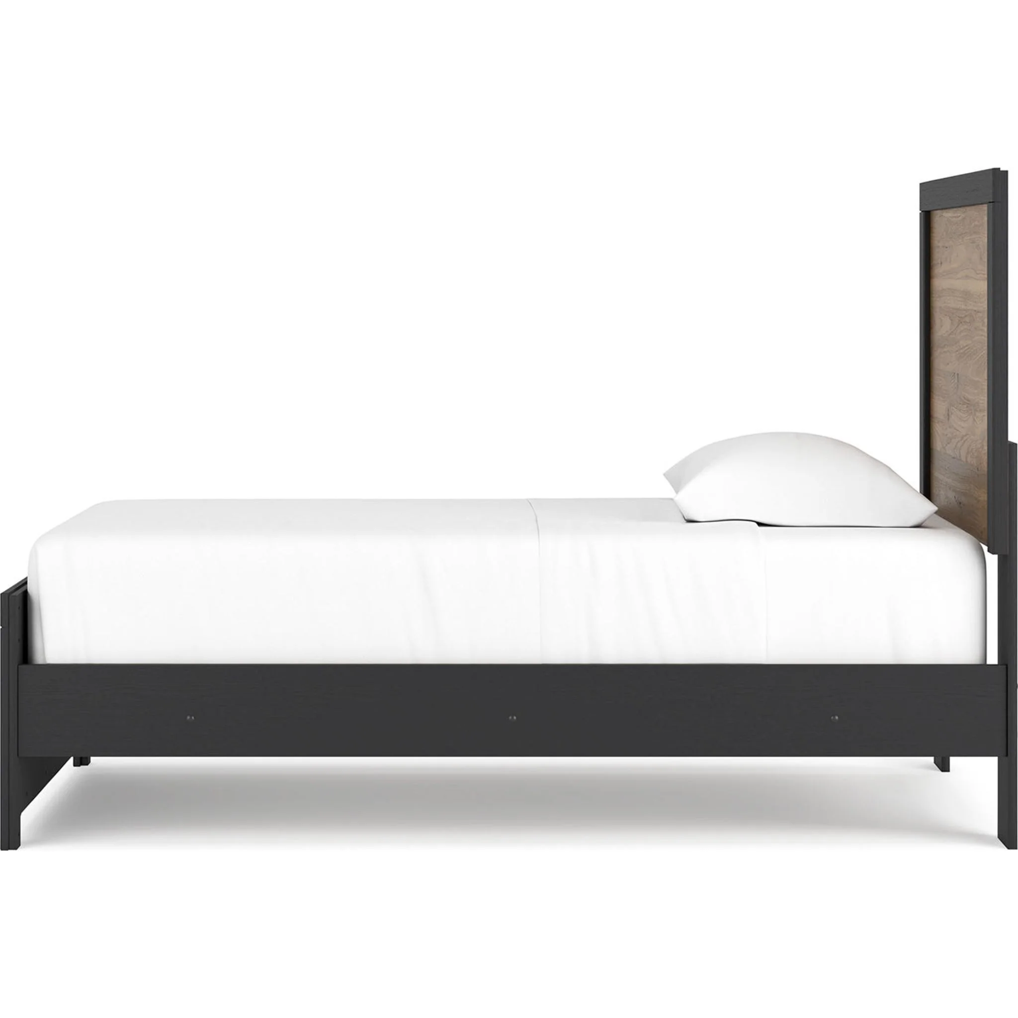 Vertani Panel Bed - Black/Honey Brown - Image 7