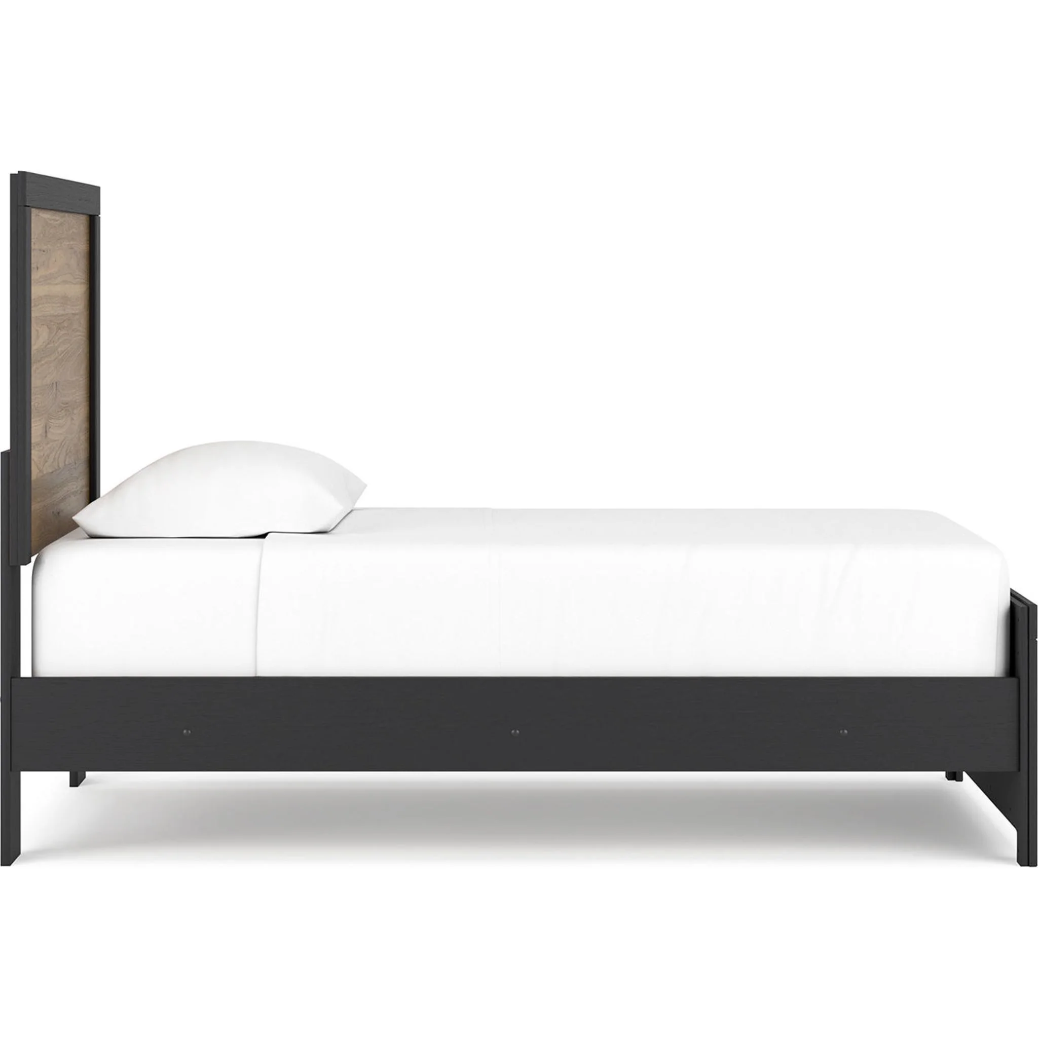 Vertani Panel Bed - Black/Honey Brown - Image 8
