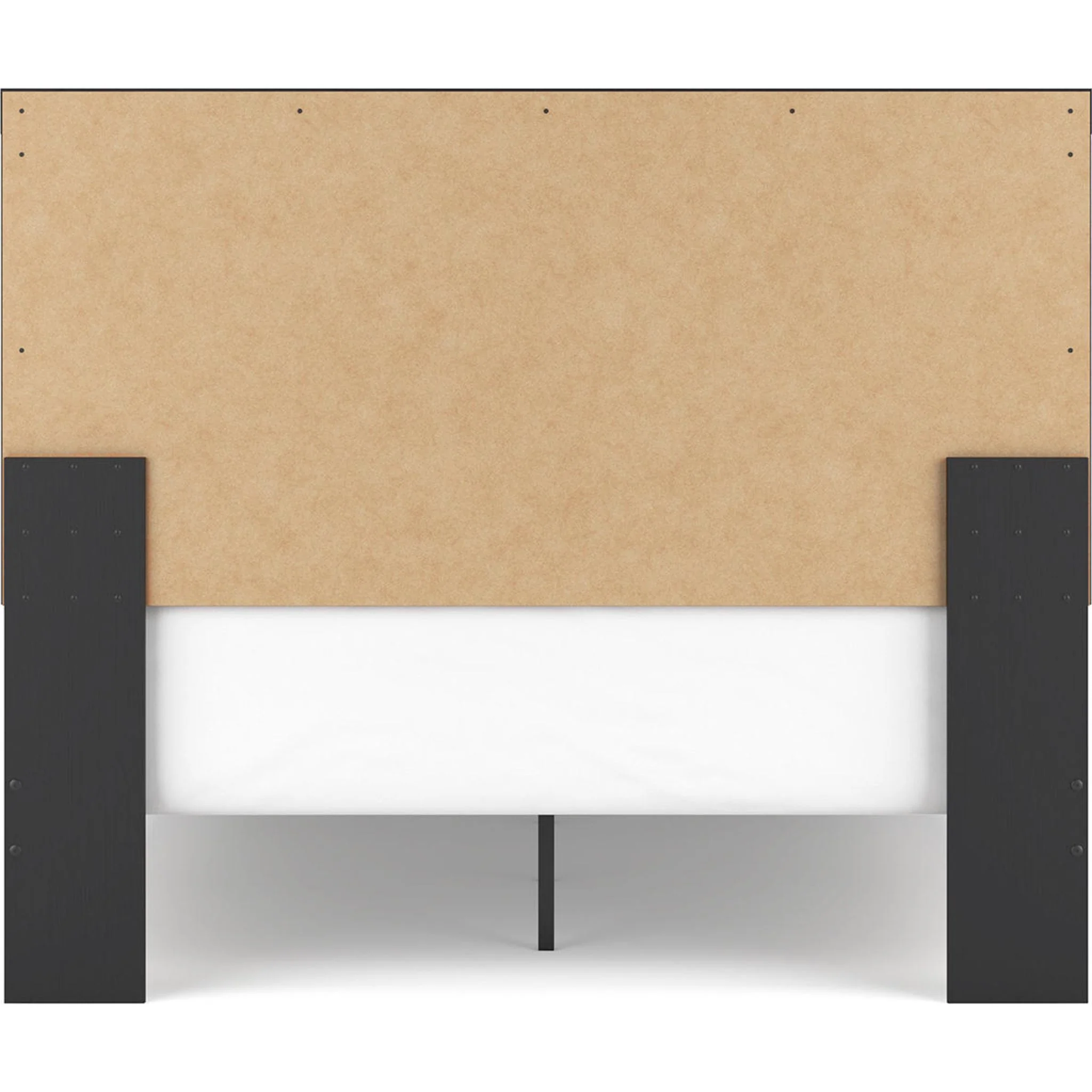 Vertani Panel Bed - Black/Honey Brown - Image 4