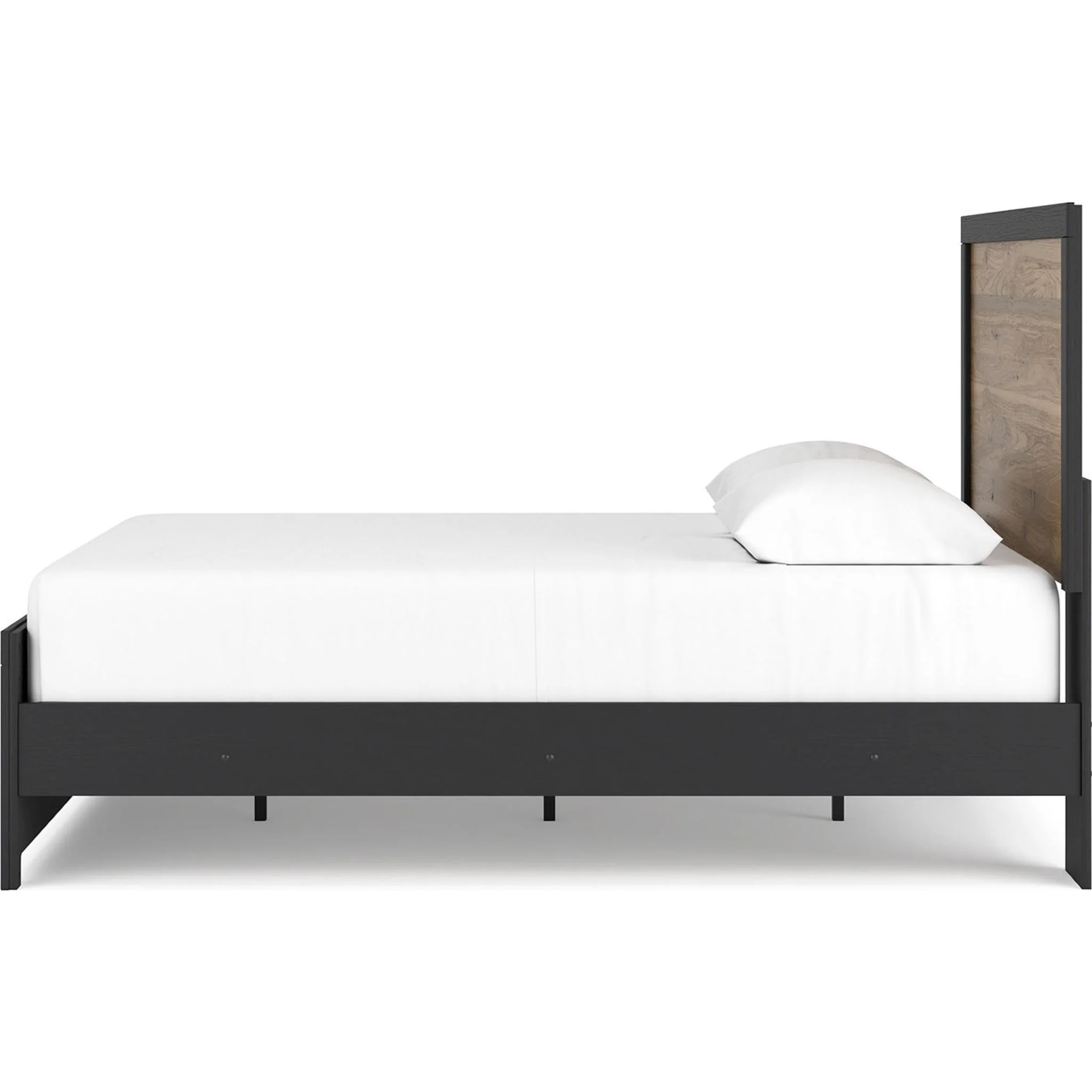Vertani Panel Bed - Black/Honey Brown - Image 7