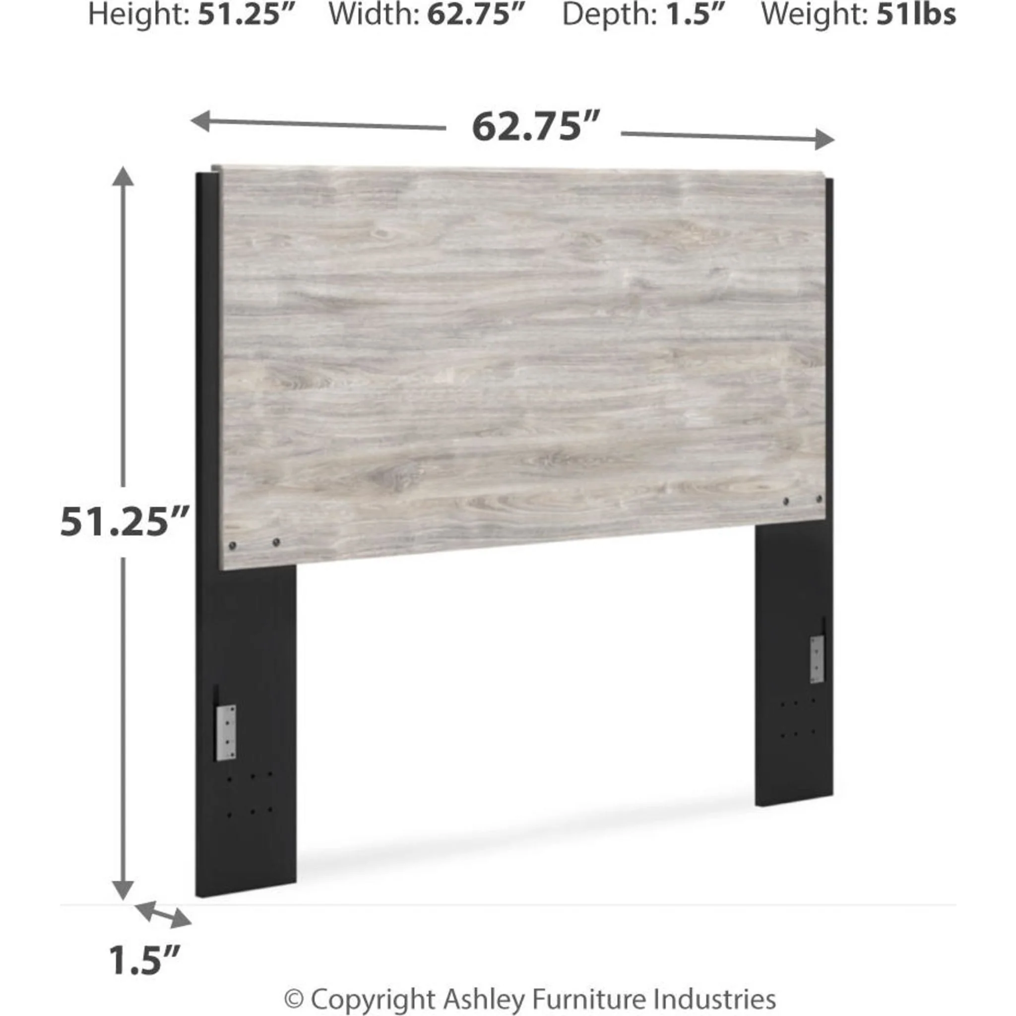 Vessalli Panel Headboard - Gray - Image 5