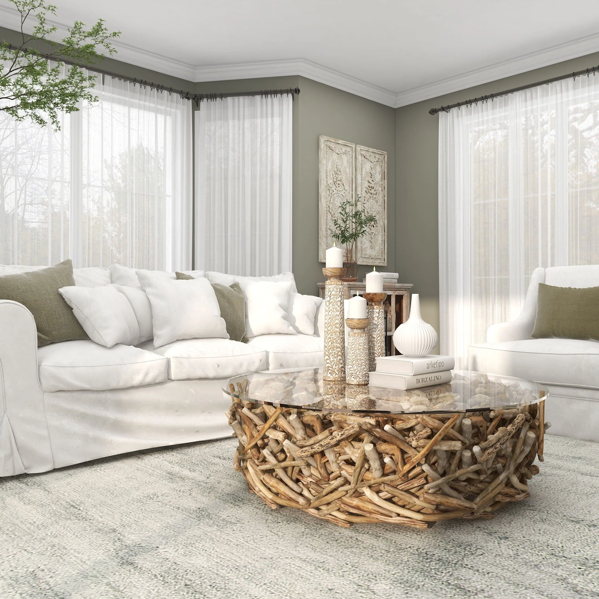 Victoria Coffee Table - Brown - Image 11