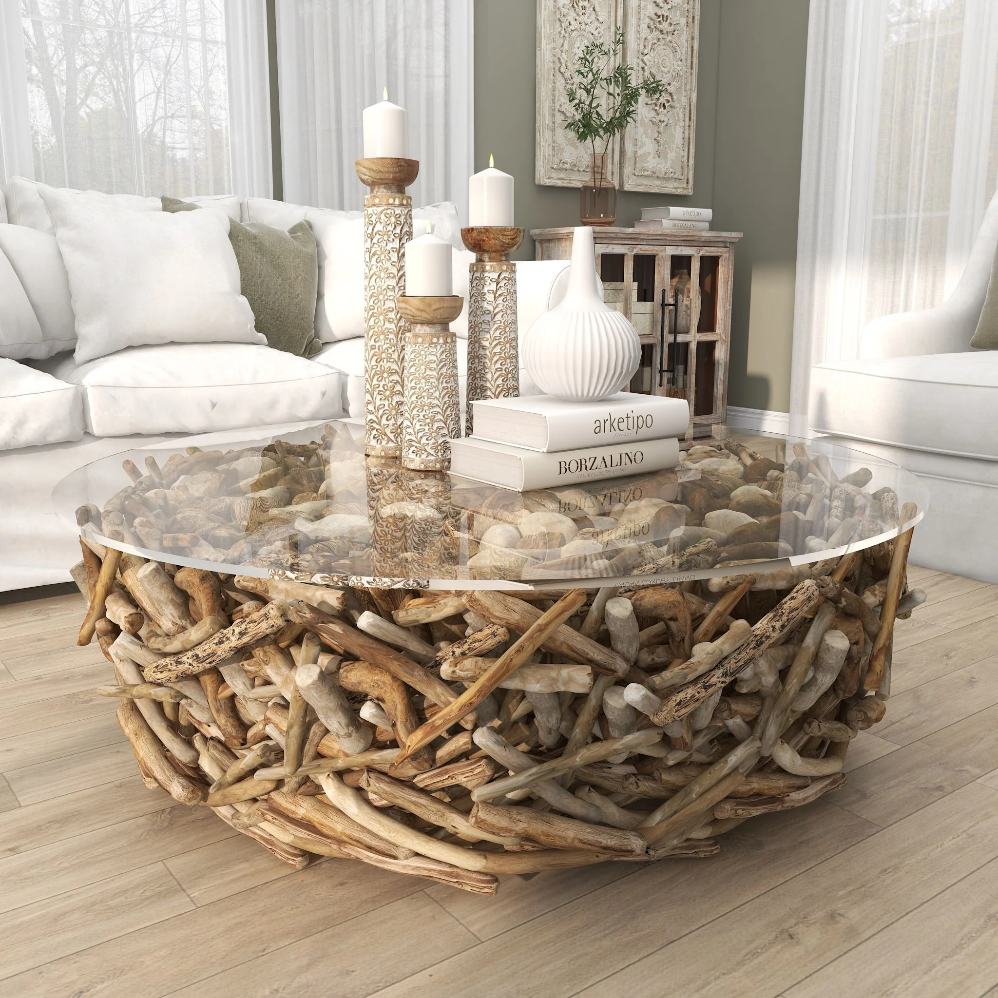 Victoria Coffee Table - Brown - Image 7