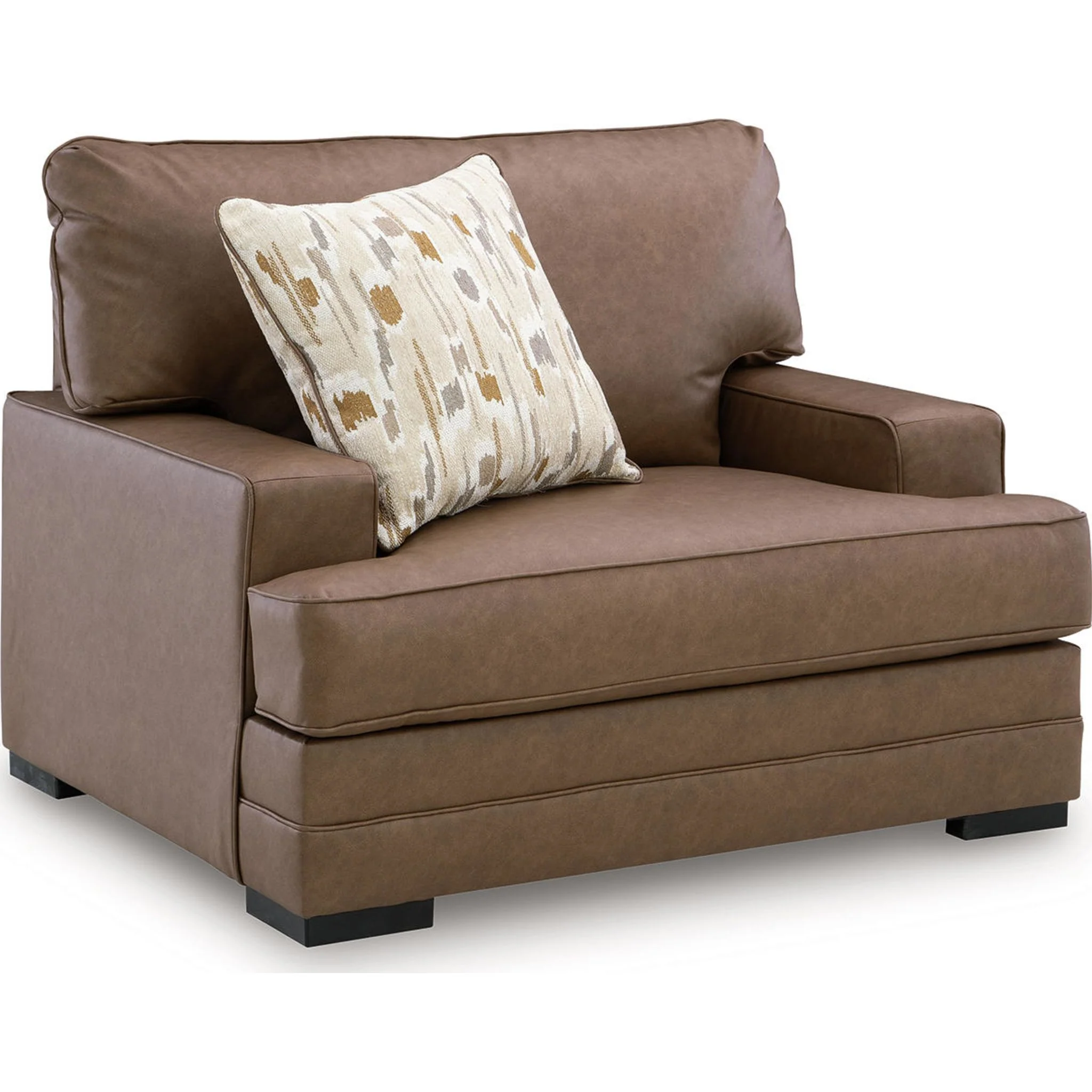 VillaCourt Oversized Chair - Caramel