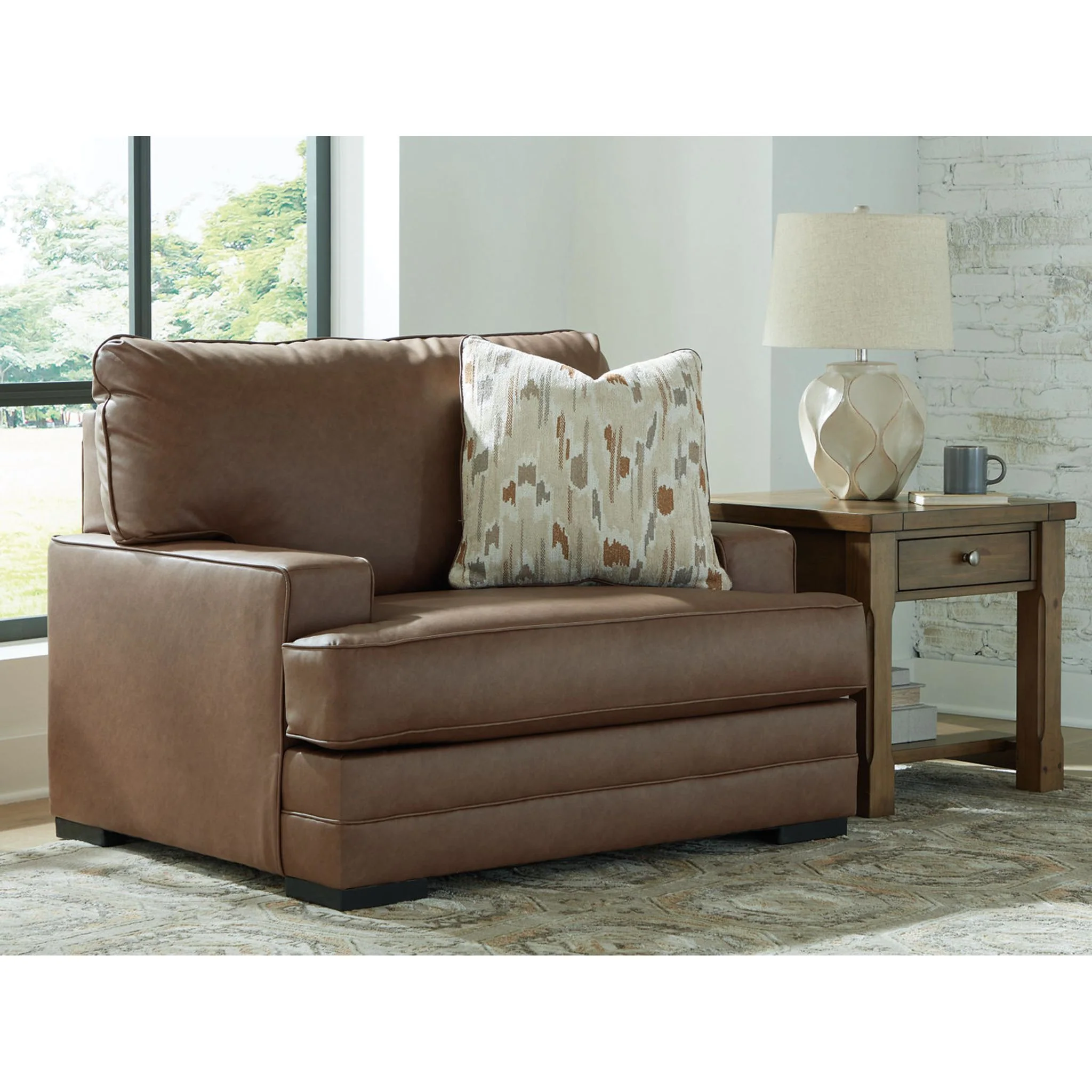 VillaCourt Oversized Chair - Caramel - Image 2