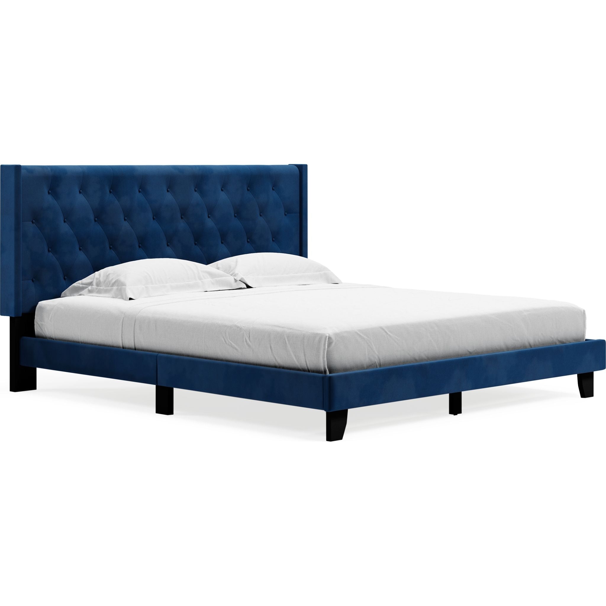 Vintasso Upholstered Bed - Blue - Image 10