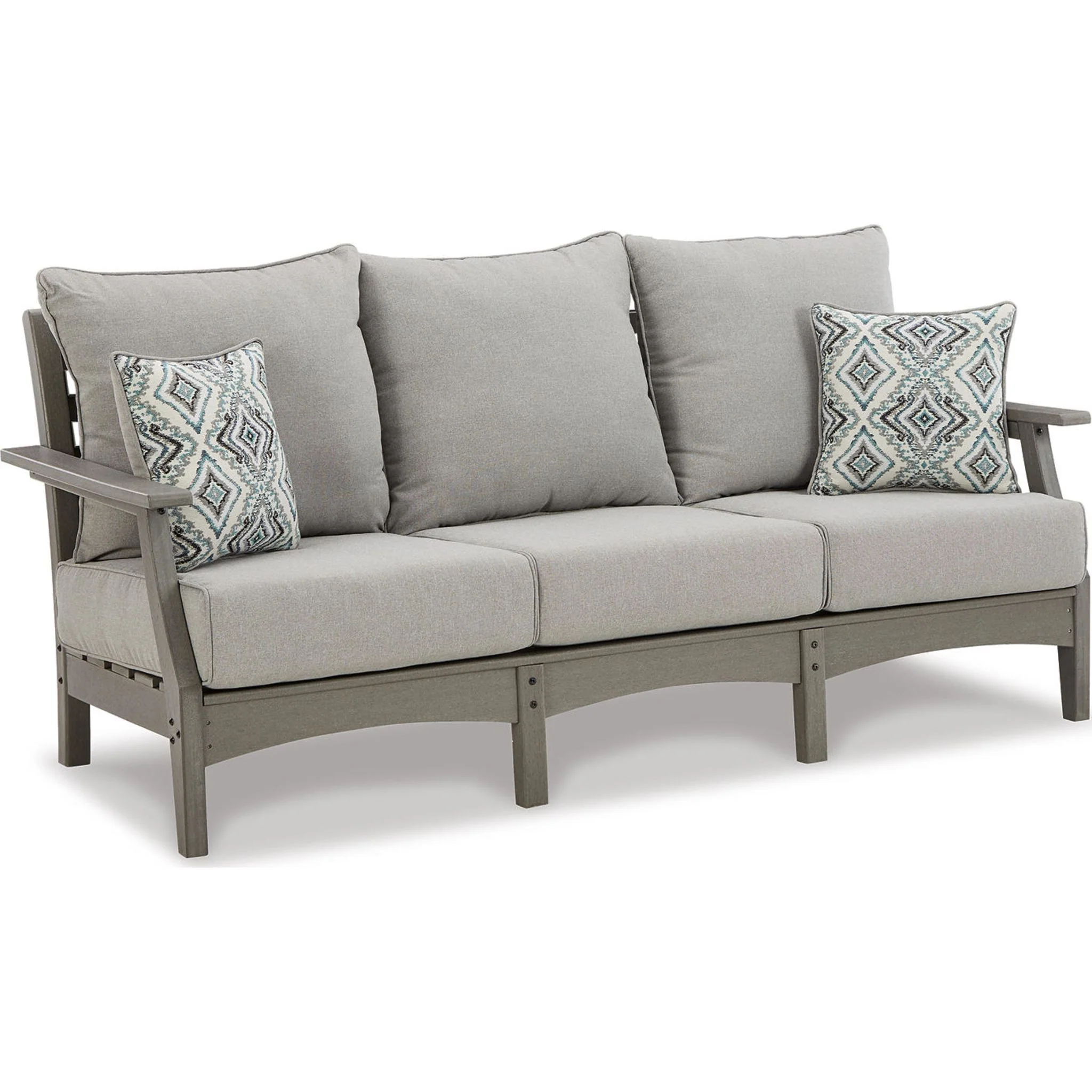 Visola 3 Piece Outdoor Seating - Gray - Image 6
