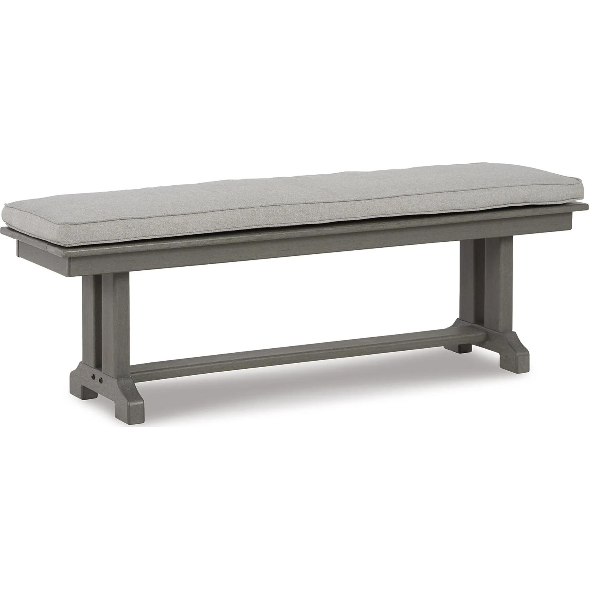 Visola Outdoor Bench with Cushion - Gray