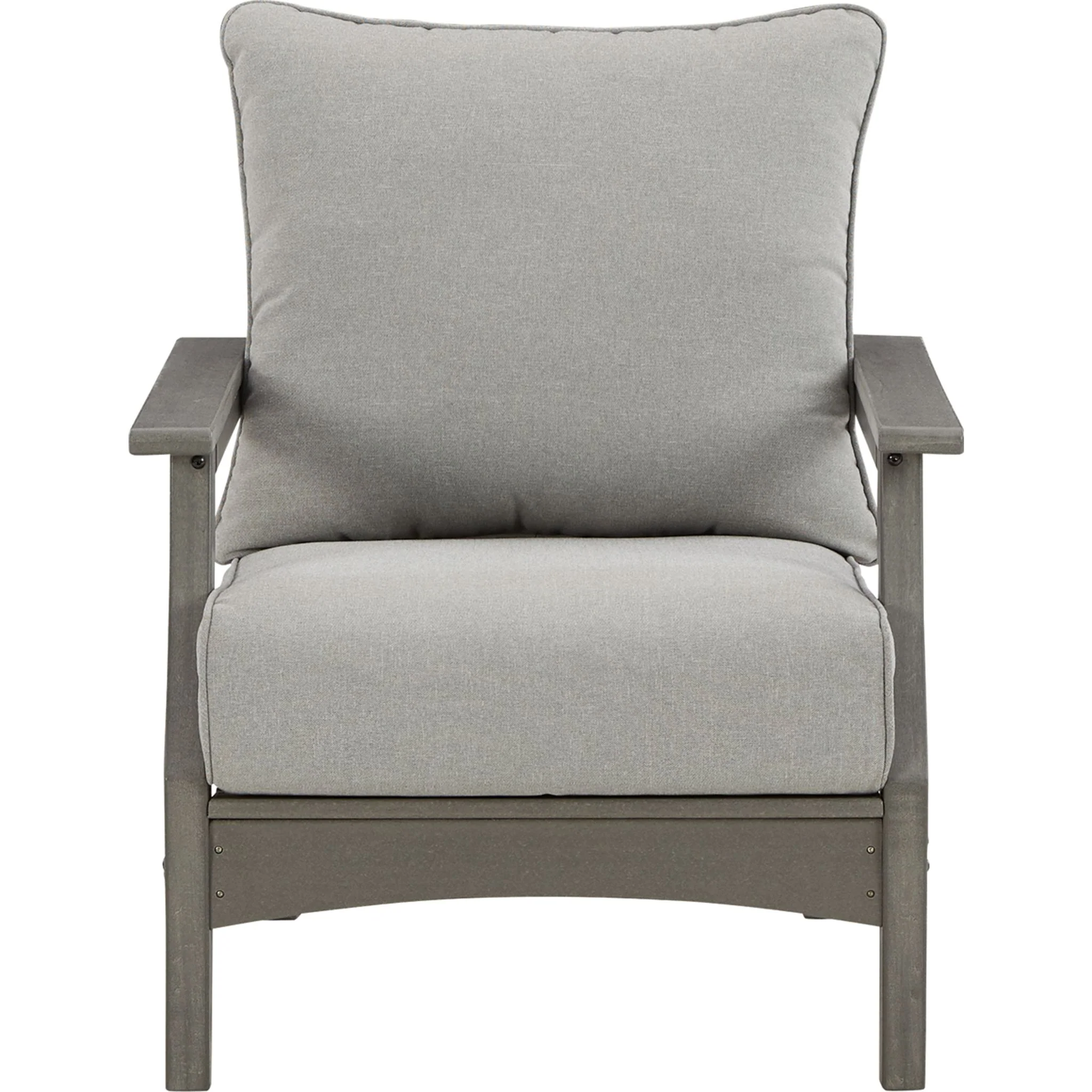 Visola Outdoor Lounge Chair with Cushion (set of 2) - Gray - Image 3