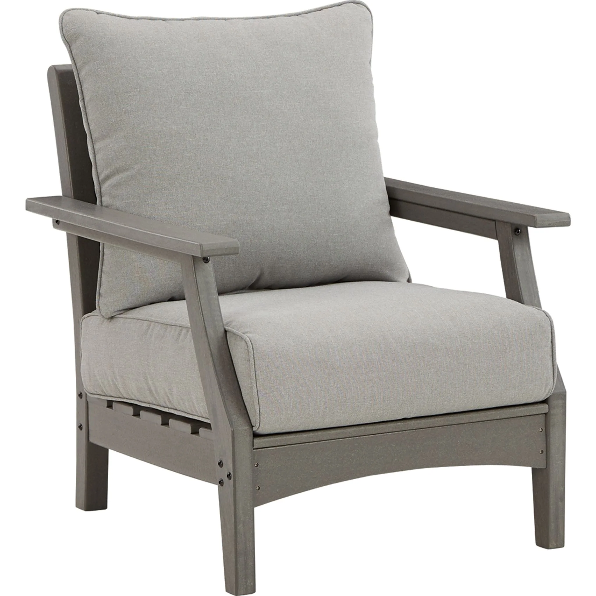 Visola Outdoor Lounge Chair with Cushion (set of 2) - Gray - Image 7
