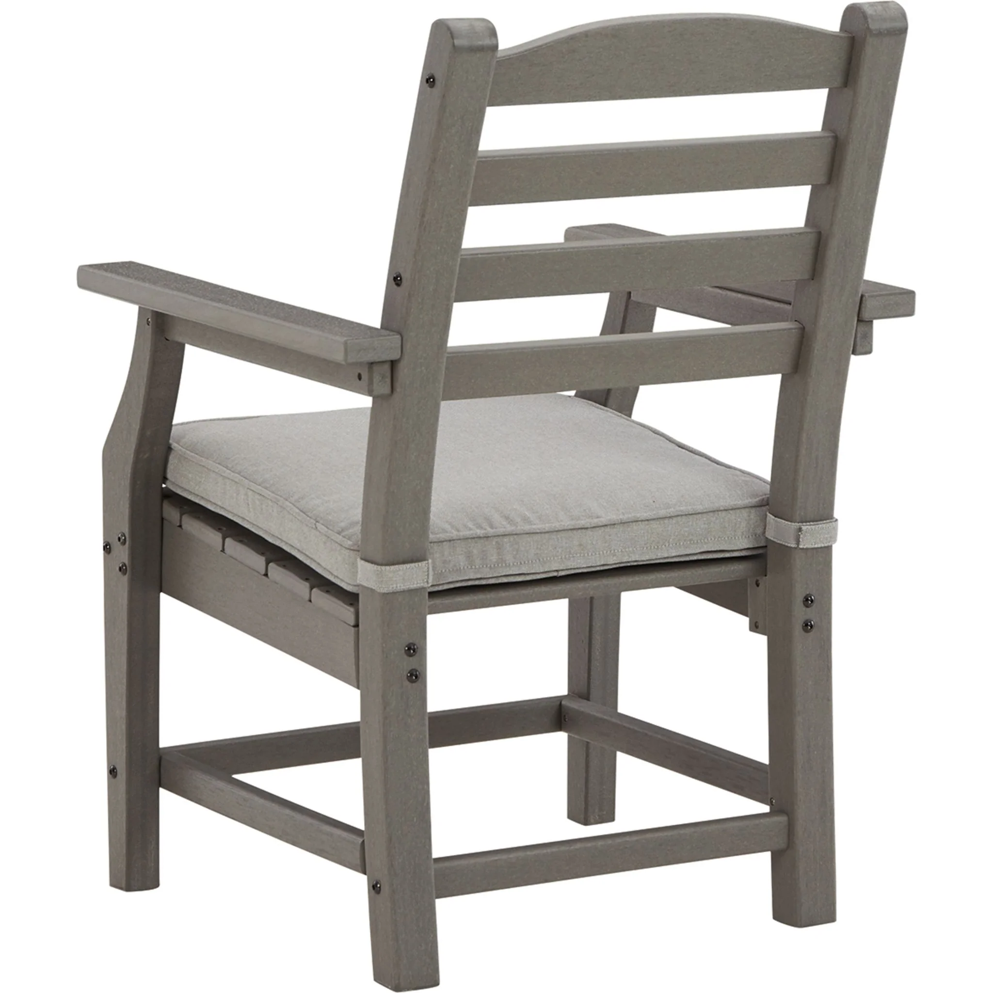 Visola Outdoor Arm Chair with Cushion (set of 2) - Gray - Image 5