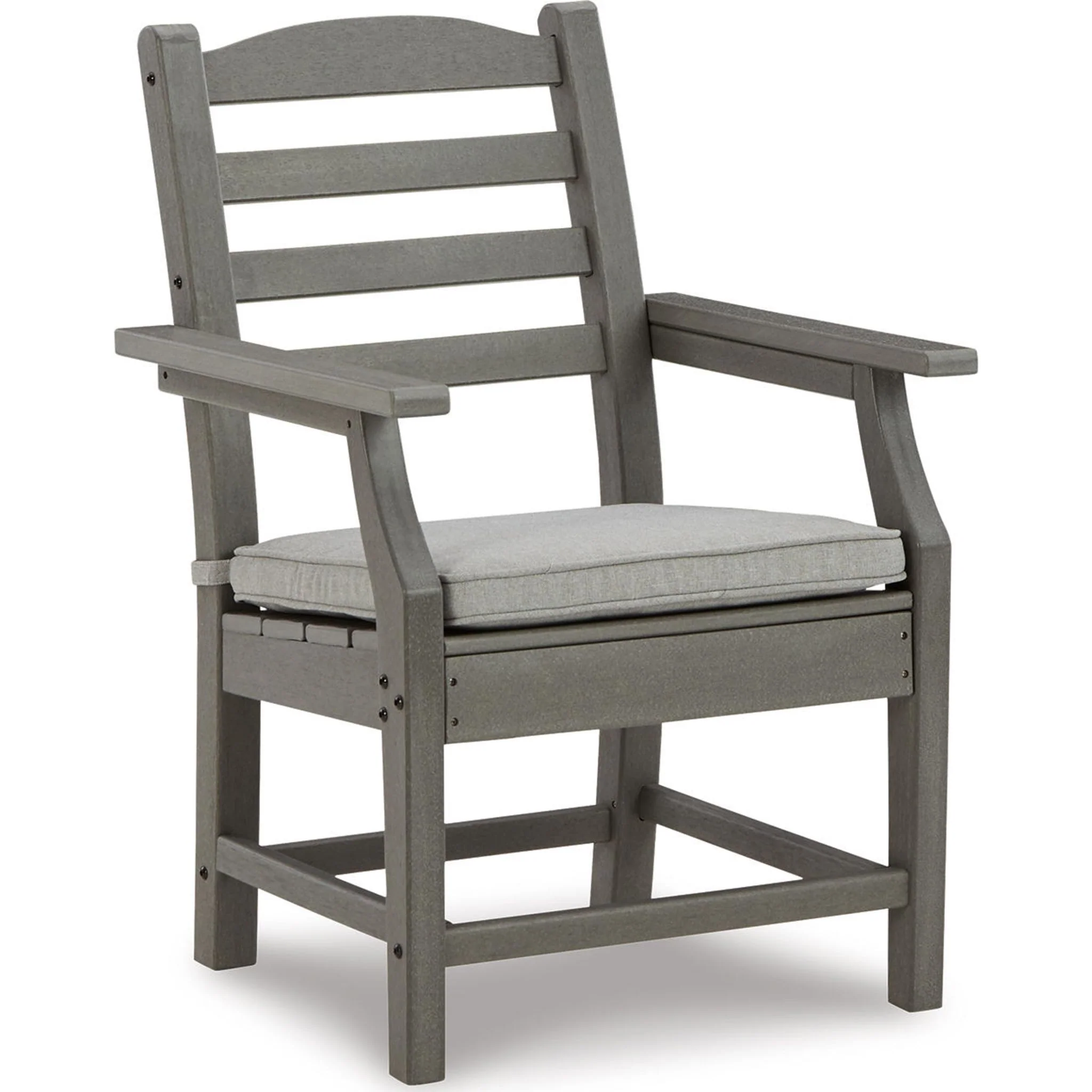 Visola Outdoor Arm Chair with Cushion (set of 2) - Gray - Image 7