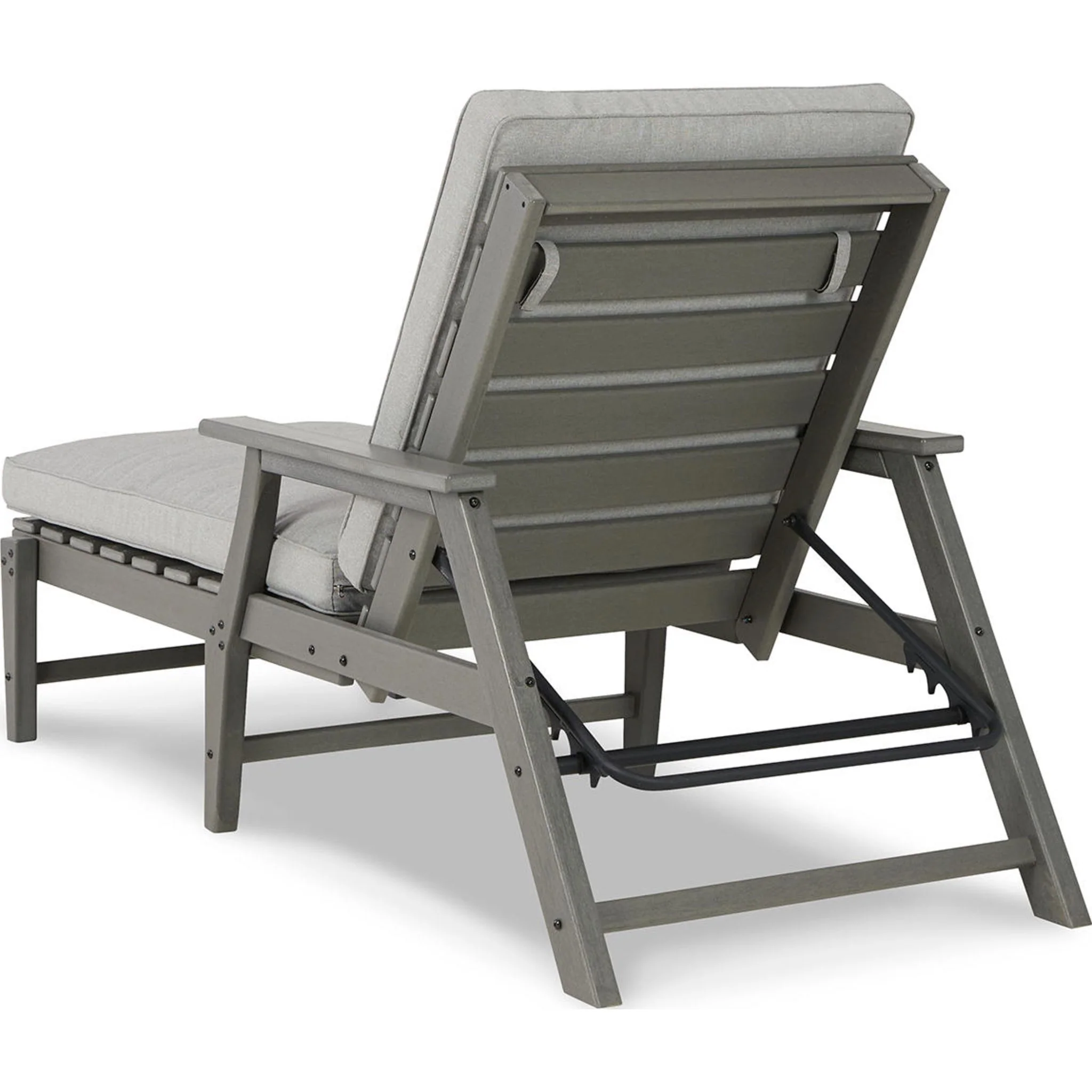 Visola Outdoor Chaise Lounge with Cushion - Gray - Image 10