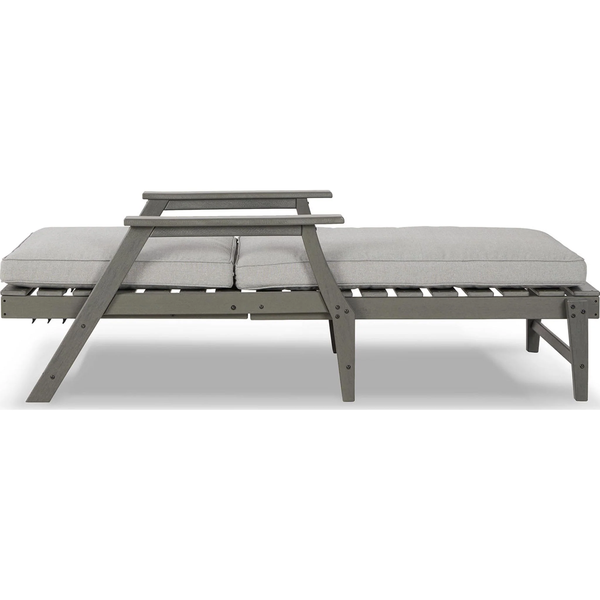 Visola Outdoor Chaise Lounge with Cushion - Gray - Image 14