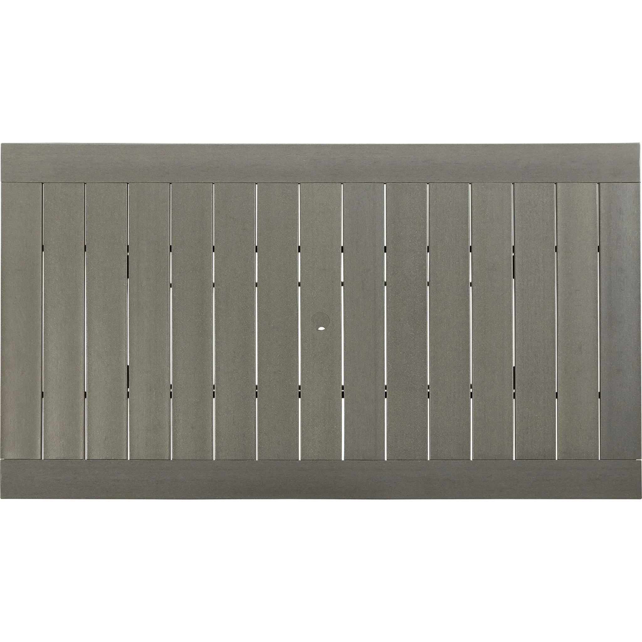 Visola Outdoor Rectangle Dining Table - Gray - Image 4