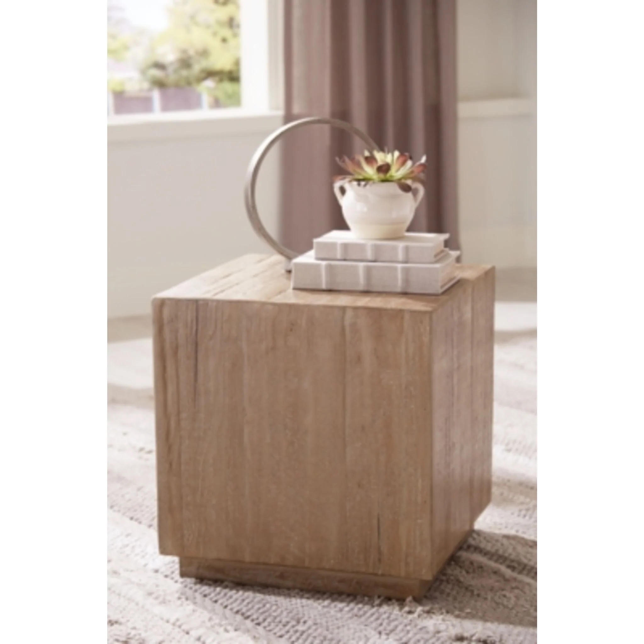 Waltleigh Accent Table - Distressed Brown - Image 6