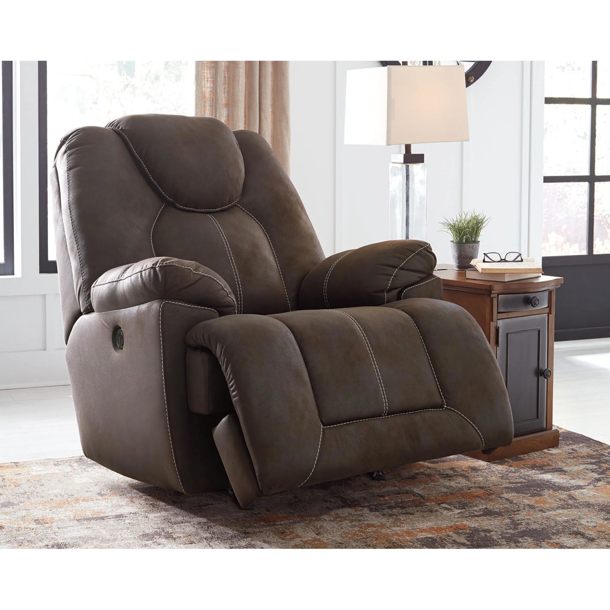 Warrior Fortress Power Rocker Recliner - Coffee - Image 6