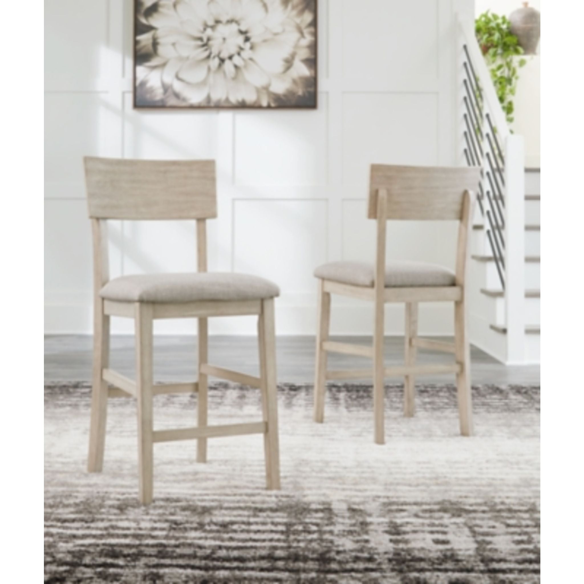 Waylowe Counter Height Stool - Natural - (D201-124) - Image 2