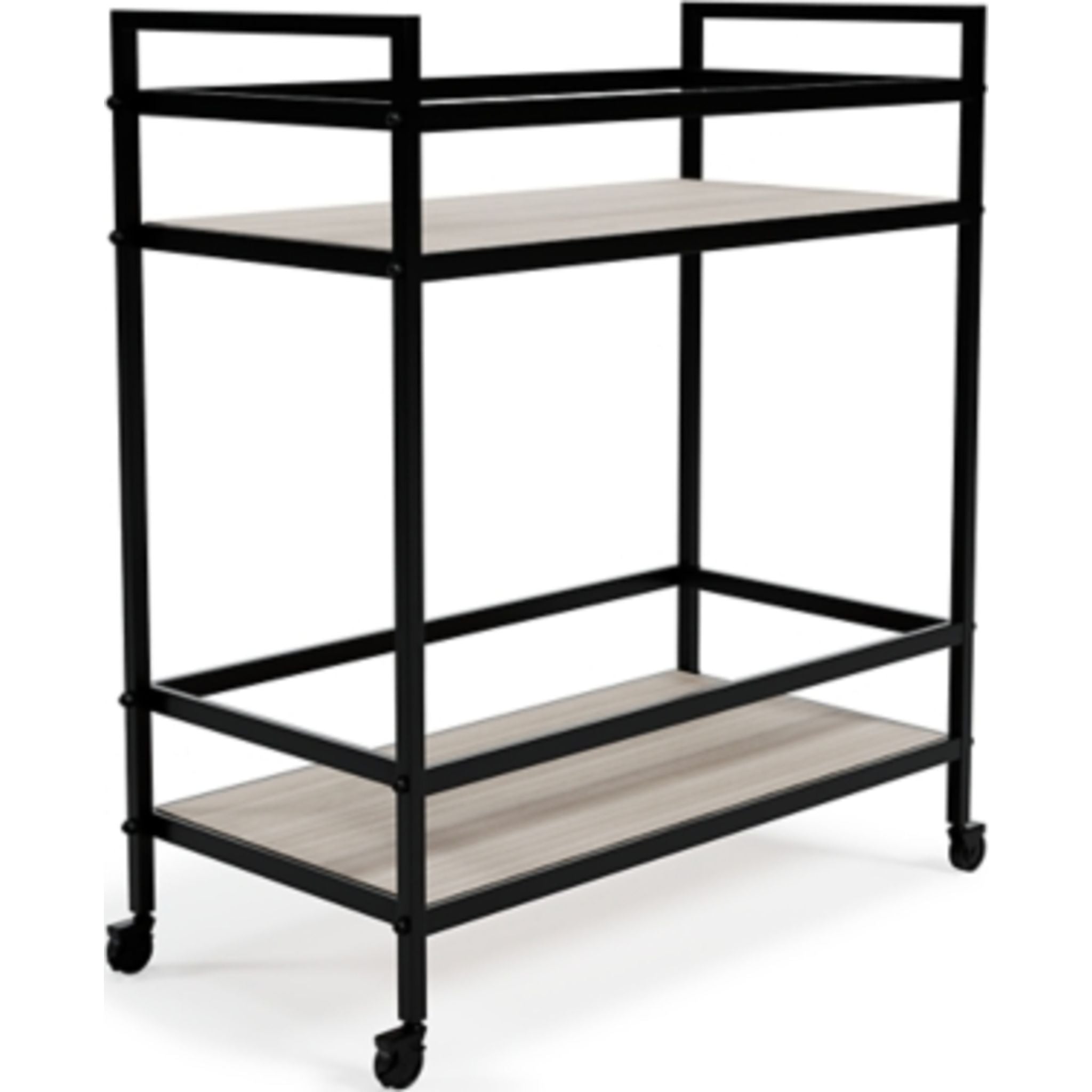 Waylowe Bar Cart - Black/Tan