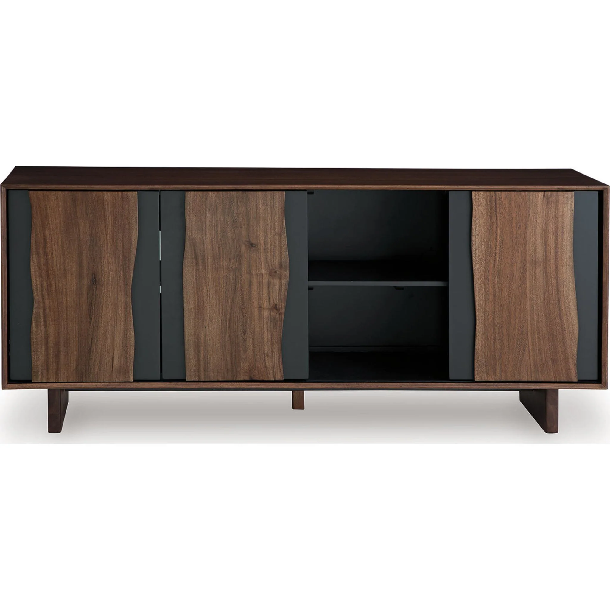 Welby Accent Cabinet - Brown/Charcoal - Image 11
