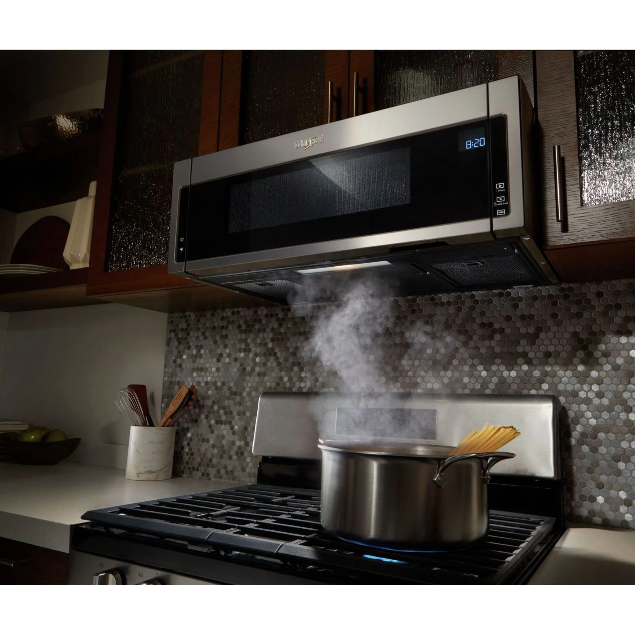 Whirlpool Smart 1.9 cu. ft. Over the Range Microwave with Multi-step cooking (YWMHA9019HZ) - Image 6