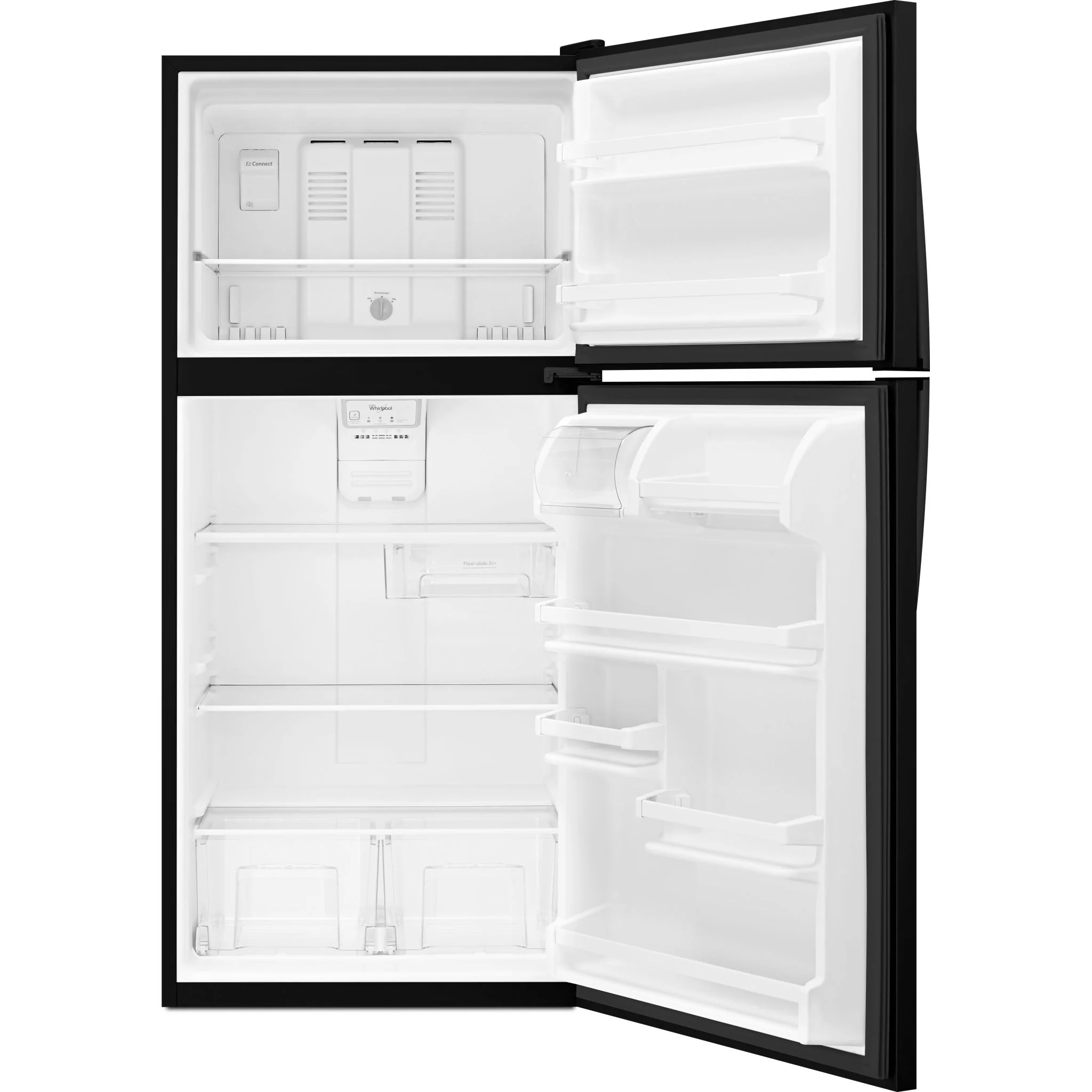Whirlpool 30" Wide Top-Freezer Refrigerator with Flexi-Slide Bin - Black (WRT318FZDB) - Image 5