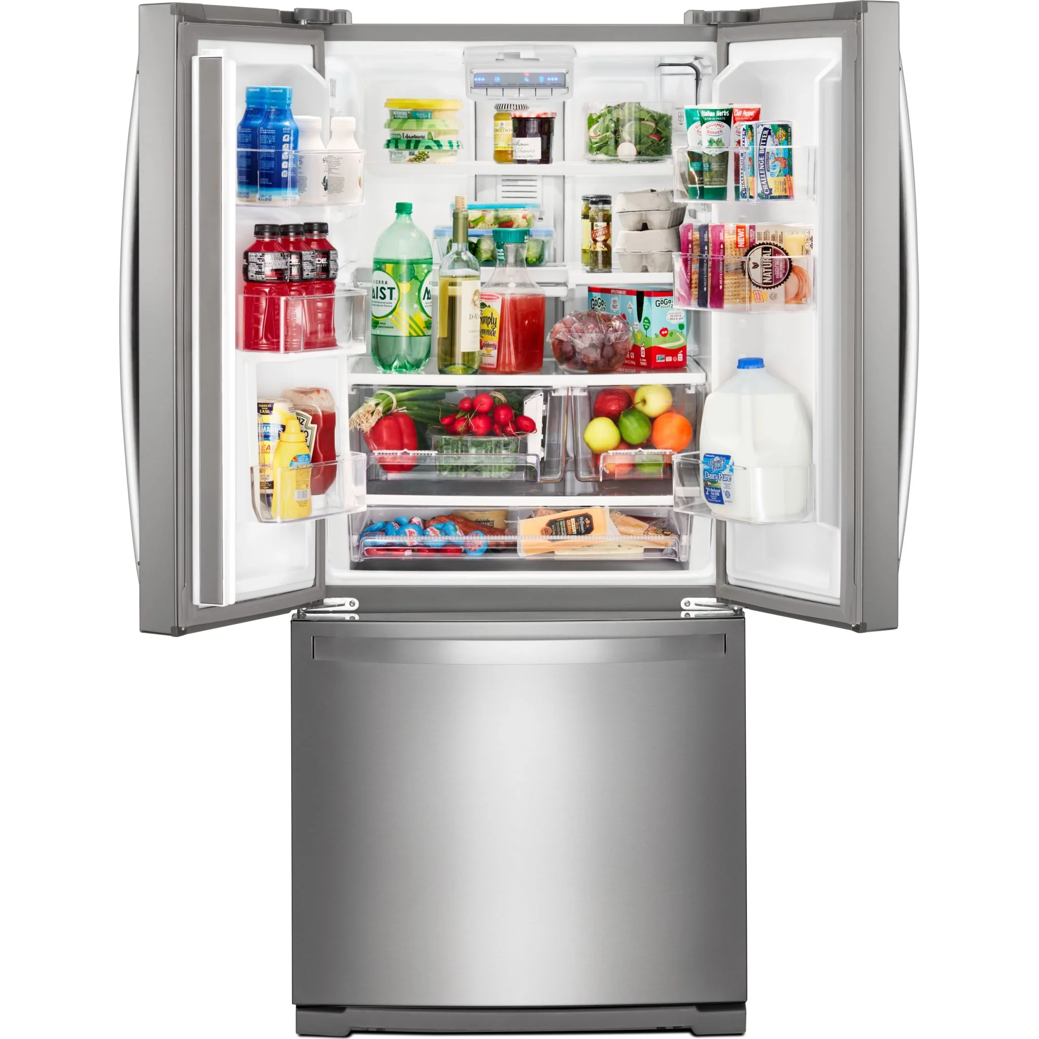 Whirlpool 30-inch Wide French Door Refrigerator - 20 cu. ft. -Stainless Steel (WRF560SMHZ) - Image 5