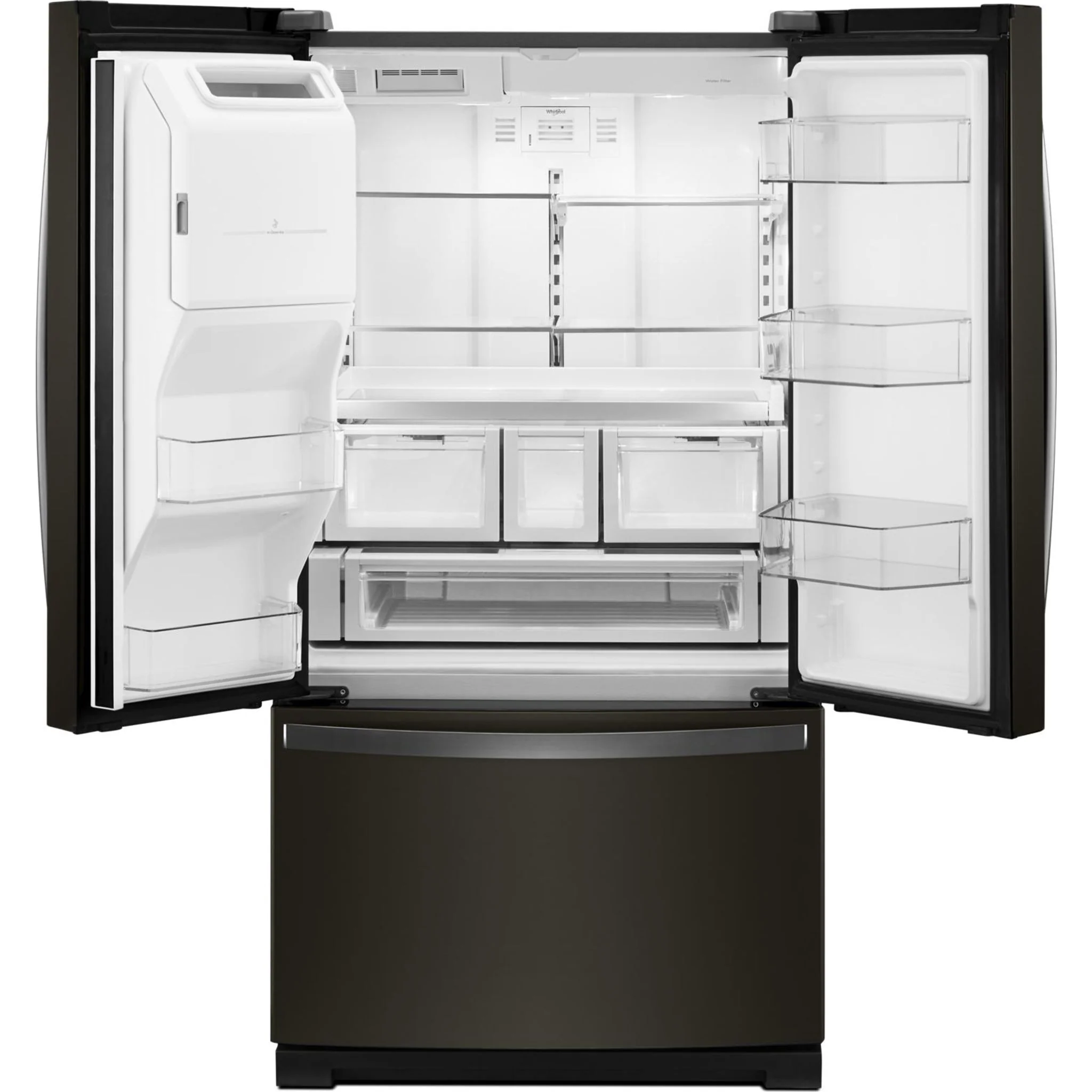 Whirlpool 36" Wide French Door Refrigerator - 27 cu.ft. - Black Stainless (WRF767SDHV) - Image 17