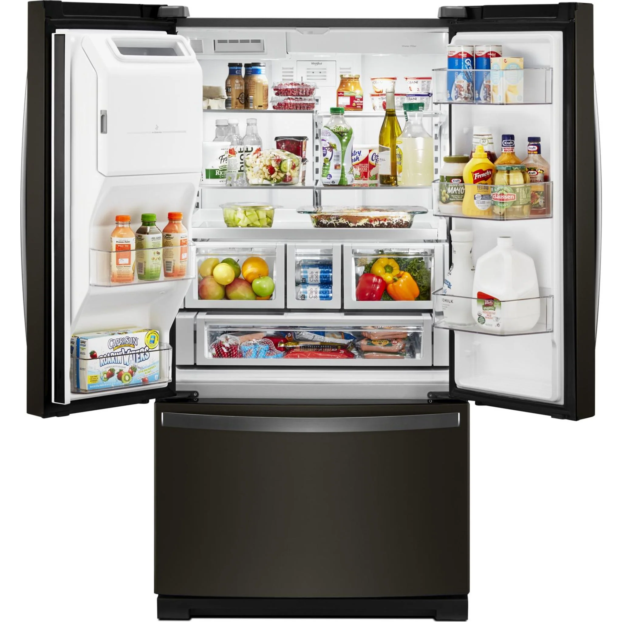 Whirlpool 36" Wide French Door Refrigerator - 27 cu.ft. - Black Stainless (WRF767SDHV) - Image 19