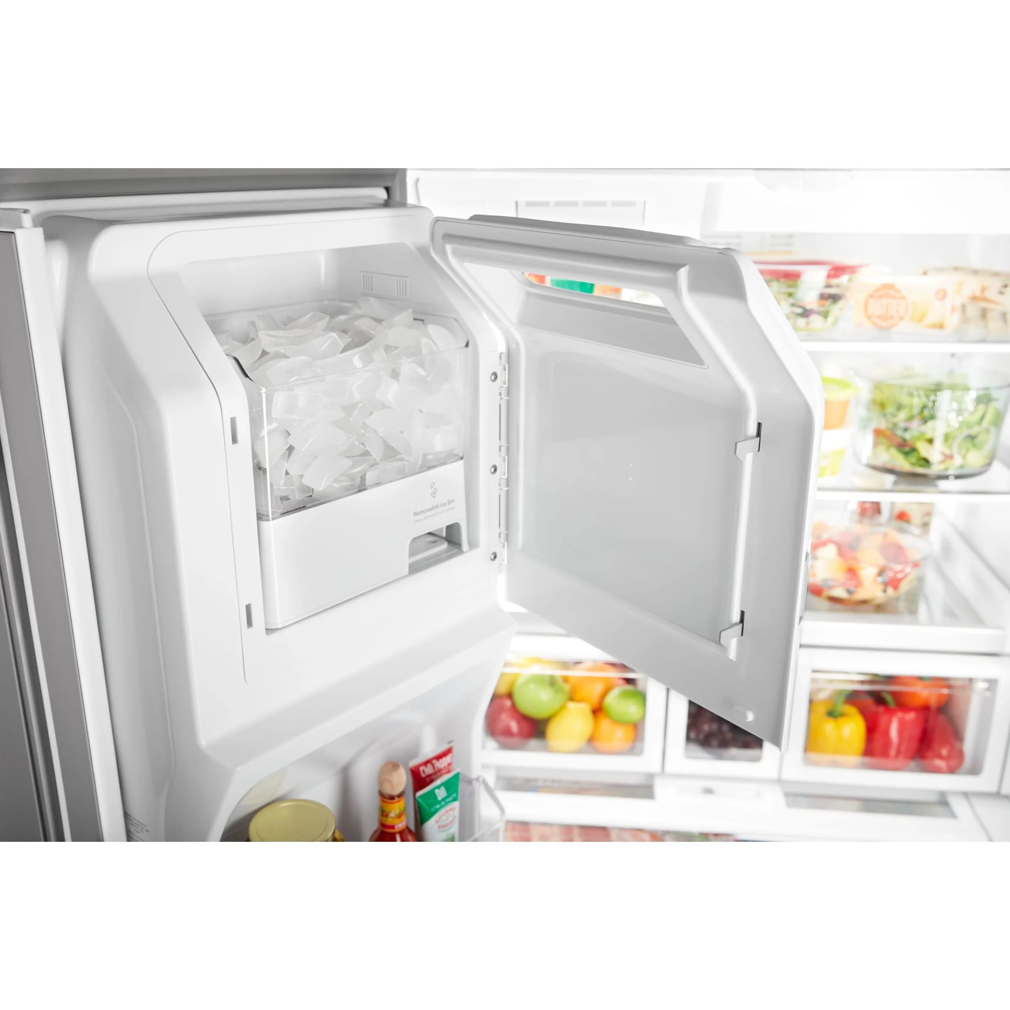 Whirlpool 36" Wide French Door Refrigerator - 27 cu. ft. - Fingerprint Resistant Stainless Steel (WRF767SDHZ) - Image 10