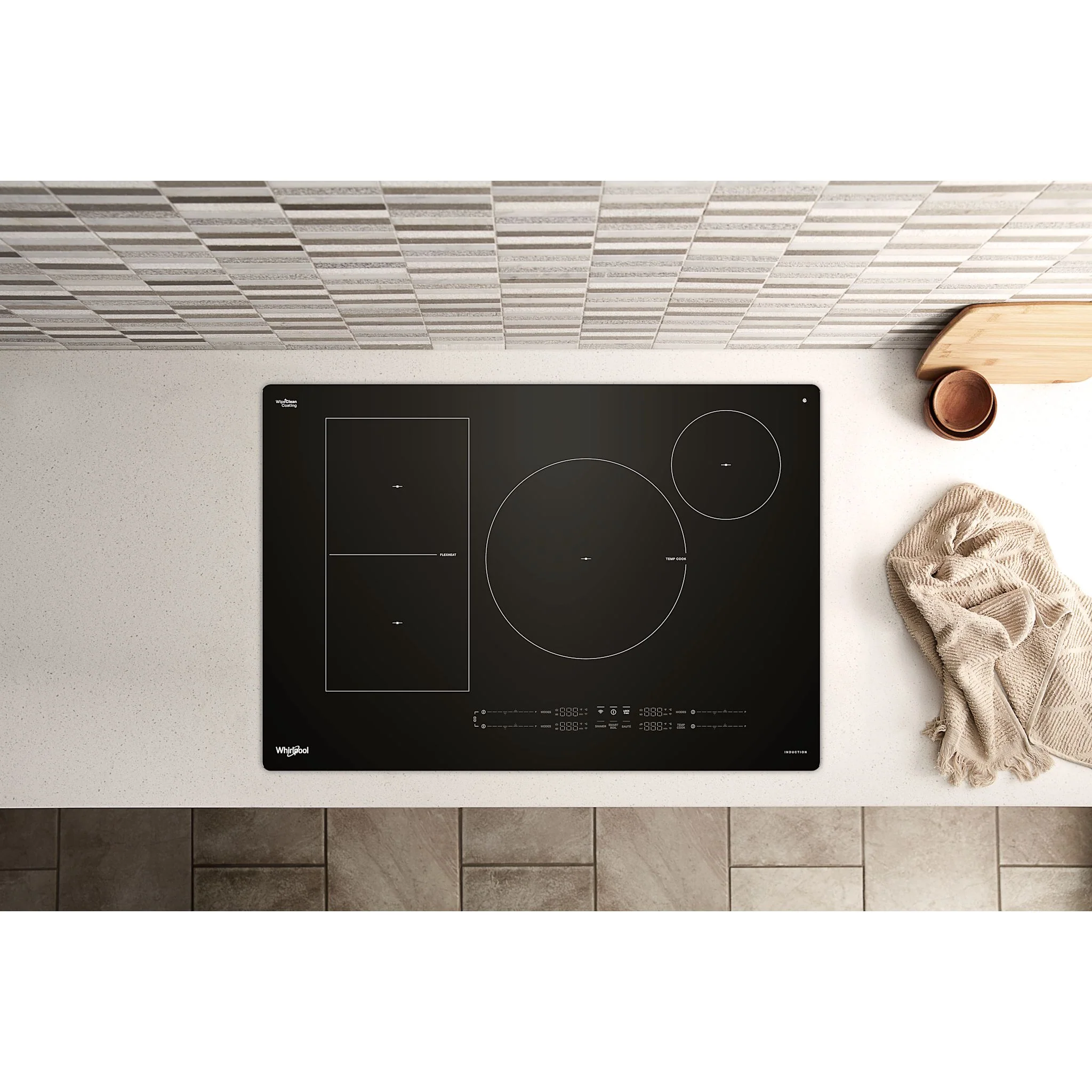 Whirlpool 30" Intelligent Induction Cooktop with Temp CookTechnology and WipeCleanCoating -Black (WCIT7530SB) - Image 6
