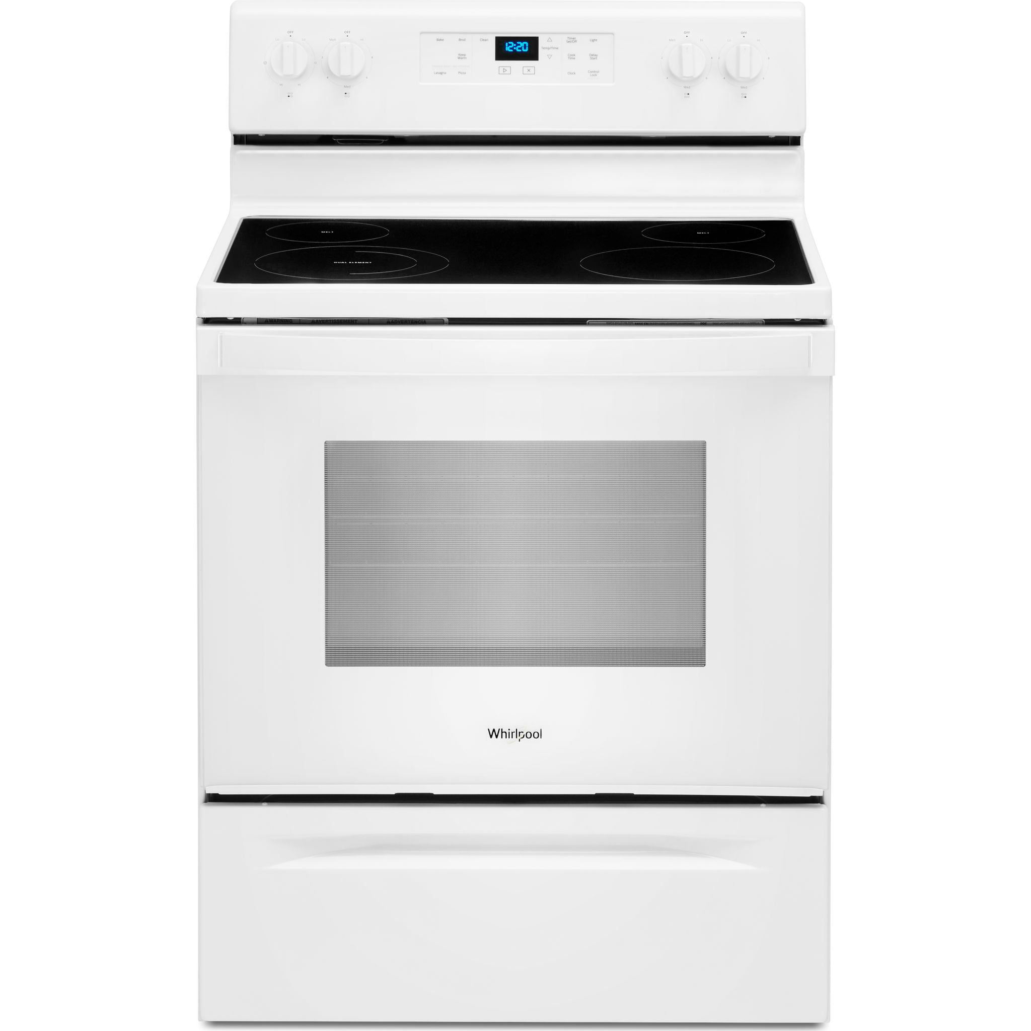Whirlpool 5.3 cu. ft. electric range with Frozen Bake technology (YWFE515S0JW)