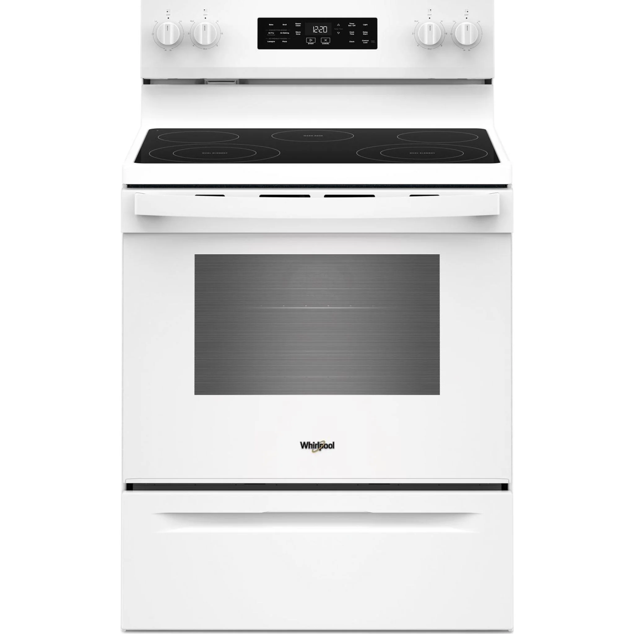 Whirlpool 30-inch Electric Range with Air Cooking Technology -White (YWFES4530SW)