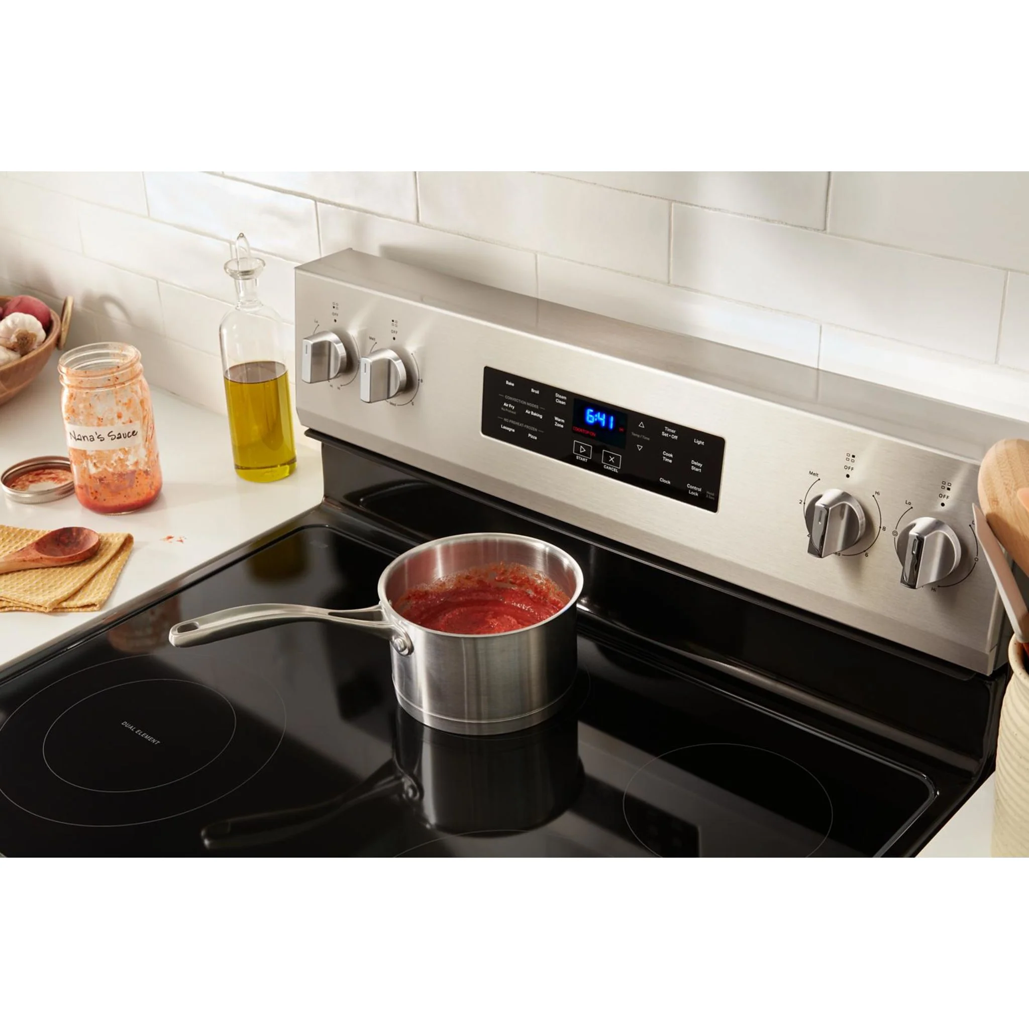 Whirlpool 30-inch Electric Range with Air Cooking Technology -White (YWFES4530SW) - Image 15