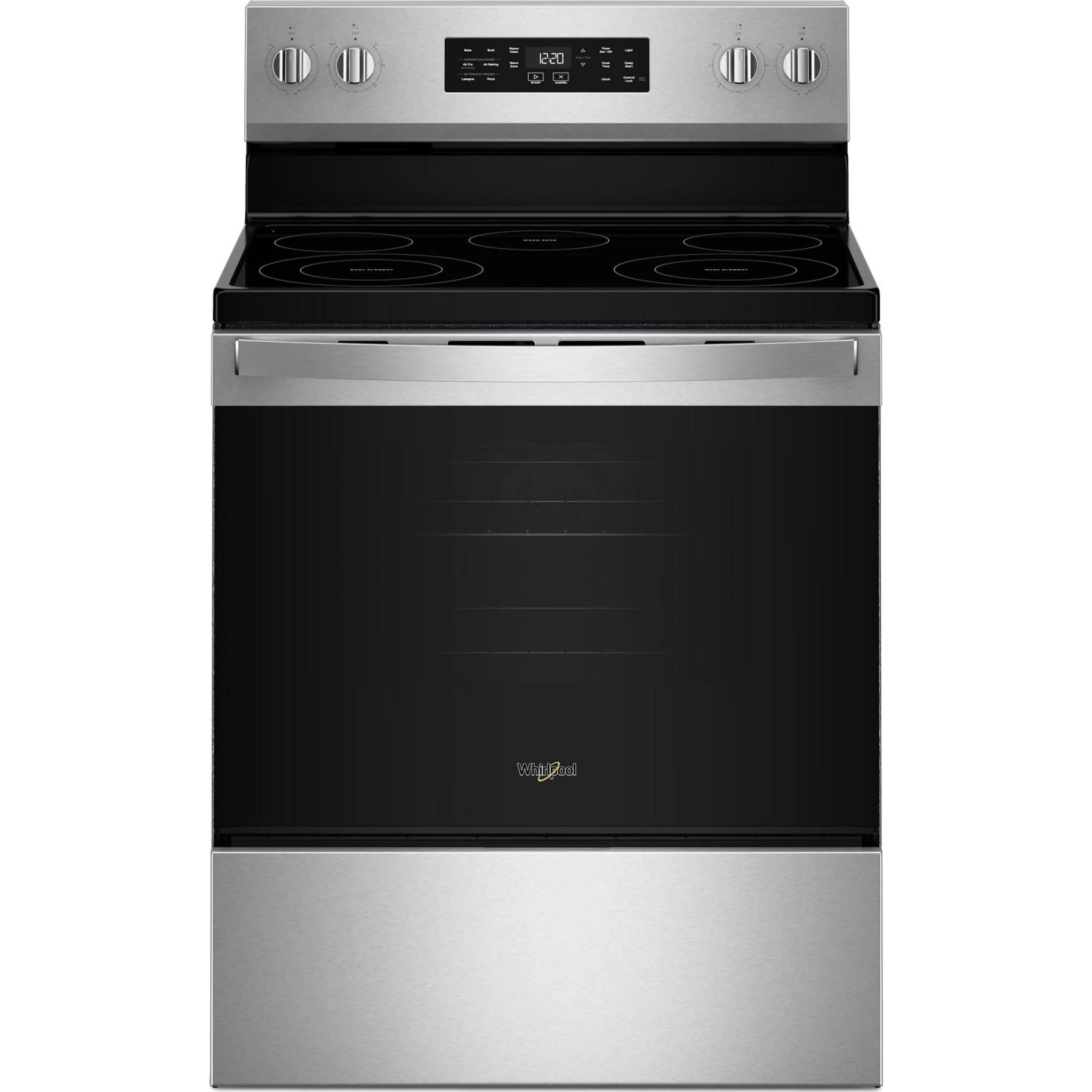 Whirlpool 30-inch Electric Range with Air Cooking Technology -Fingerprint Resistant Stainless Steel (YWFES4530SZ)