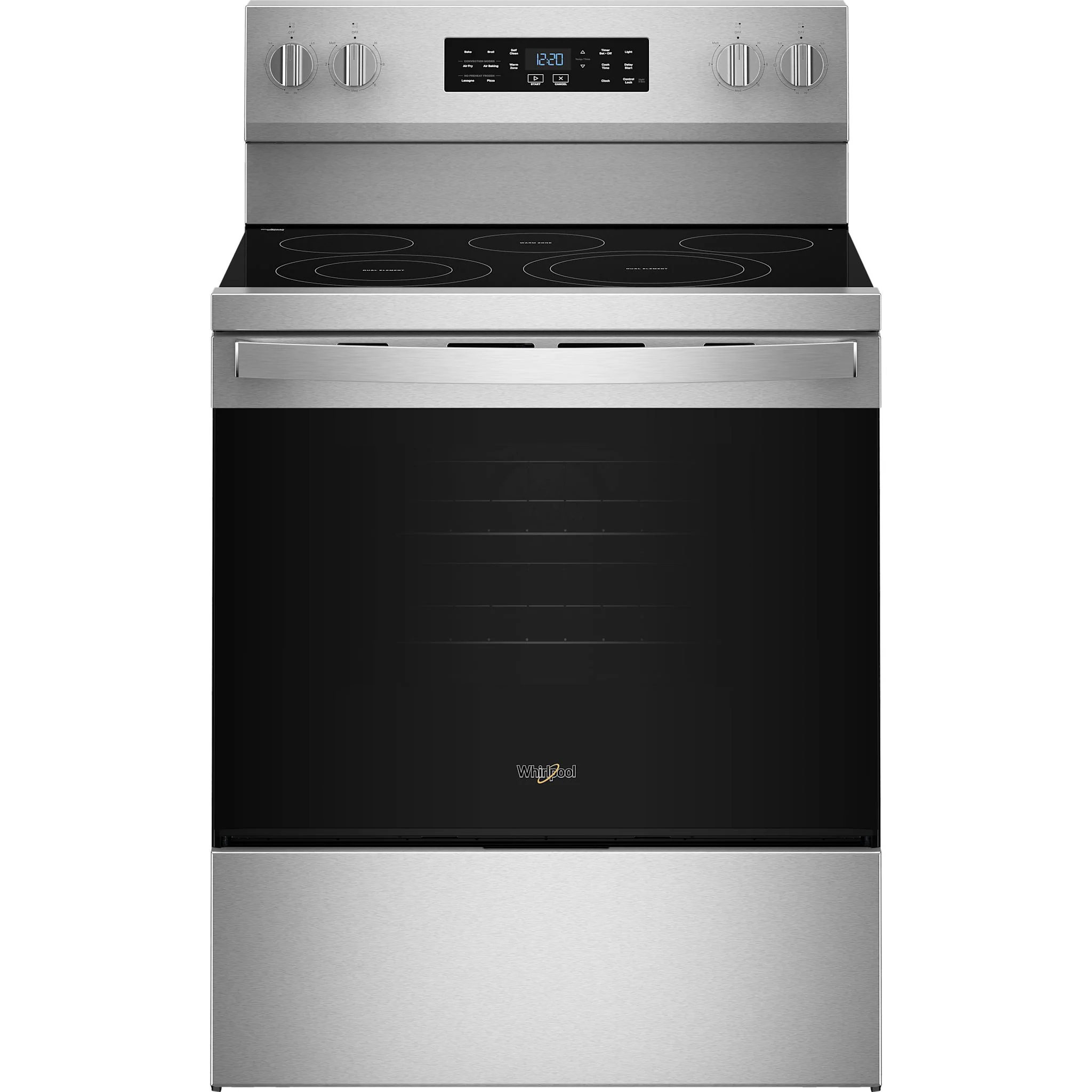 Whirlpool 30-inch Electric Range with Air Cooking Technology -Fingerprint Resistant Stainless Steel (YWFES5730SZ)