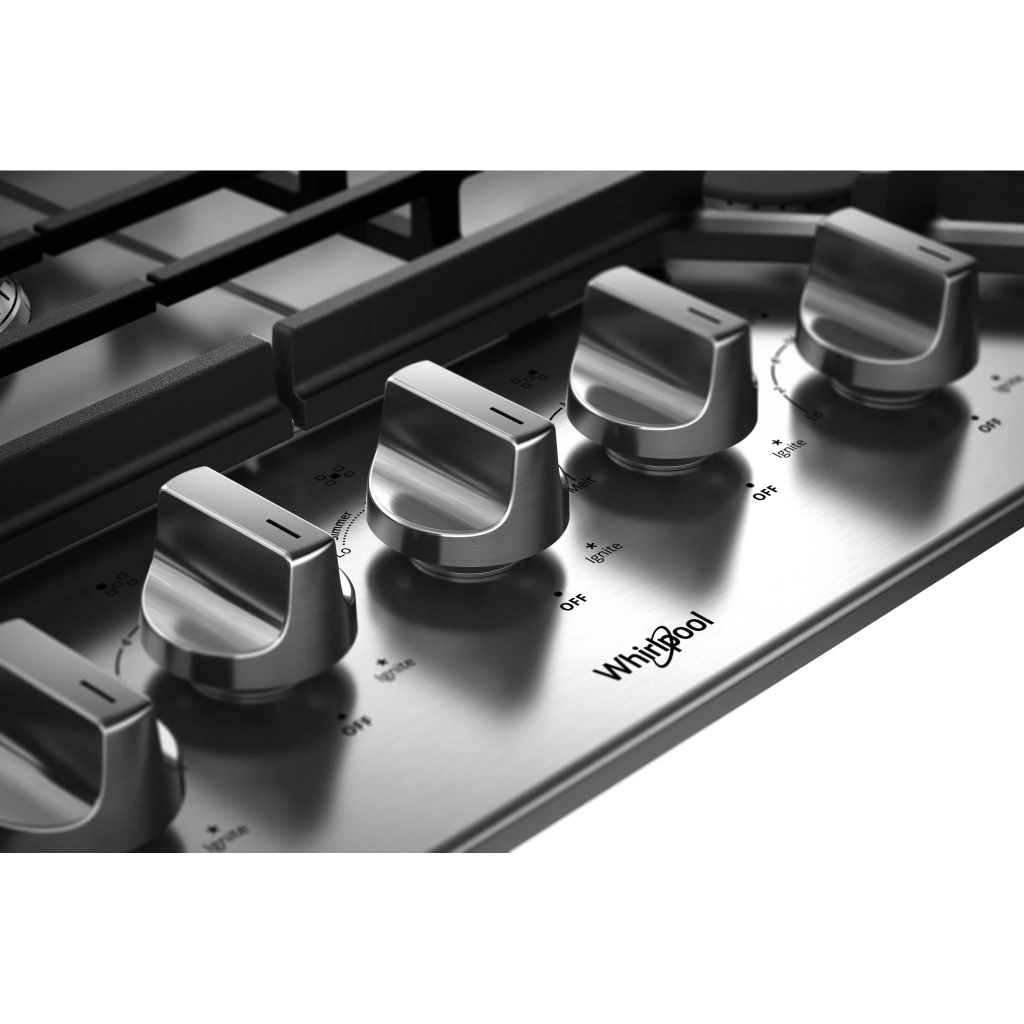 Whirlpool 30" Gas Cooktop with Griddle (WCG97US0HS) - Image 3