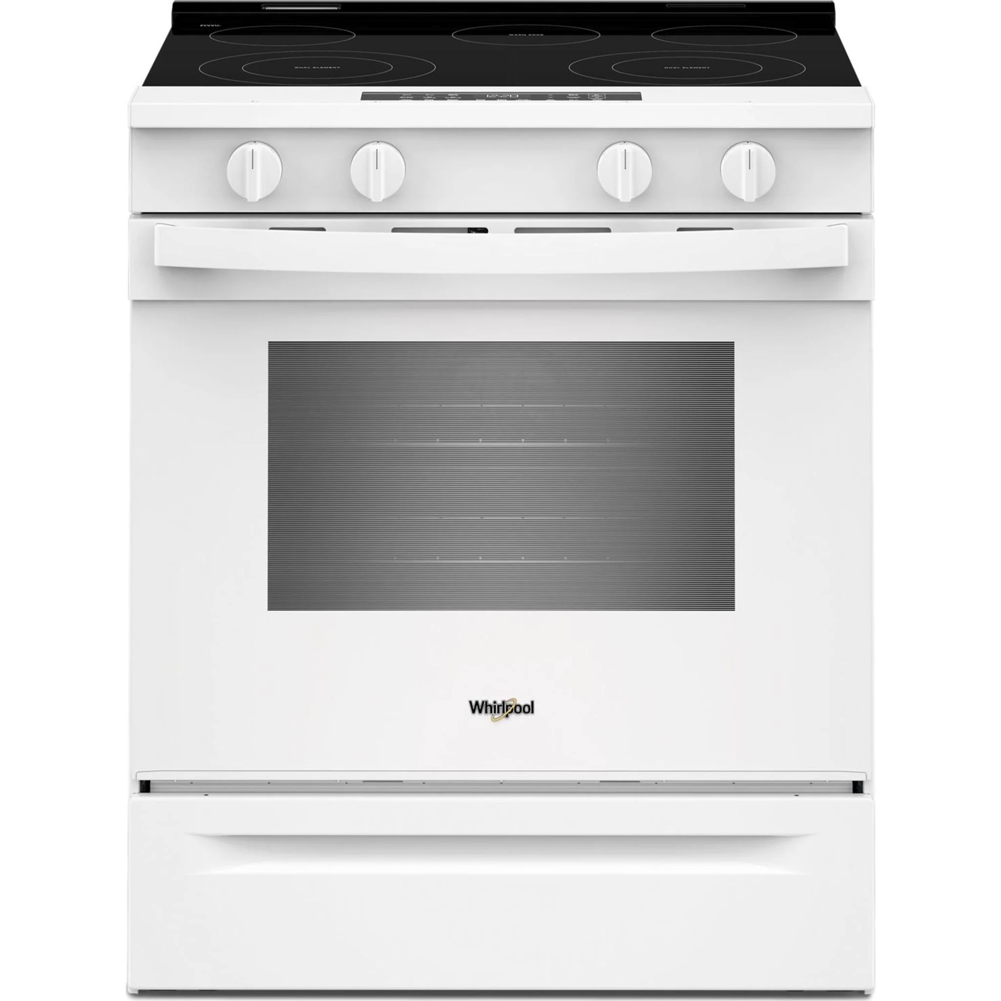 Whirlpool 30-inch Electric Smart Range with Air Cooking Technology and Steam Clean - White (YWSES4530TW)