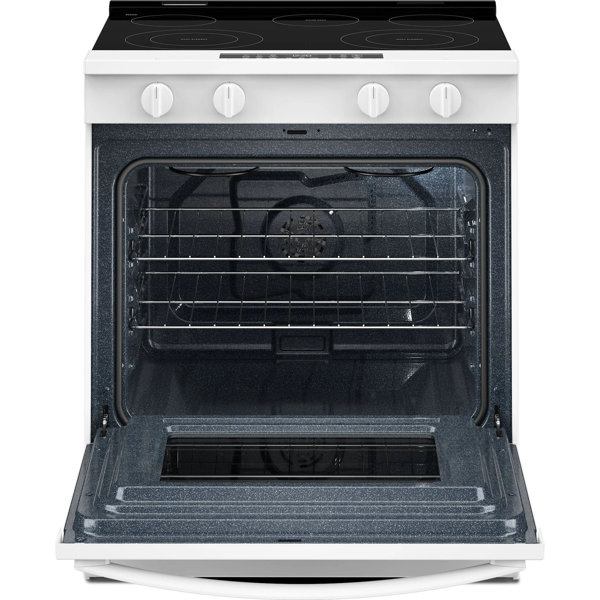 Whirlpool 30-inch Electric Smart Range with Air Cooking Technology and Steam Clean - White (YWSES4530TW) - Image 5