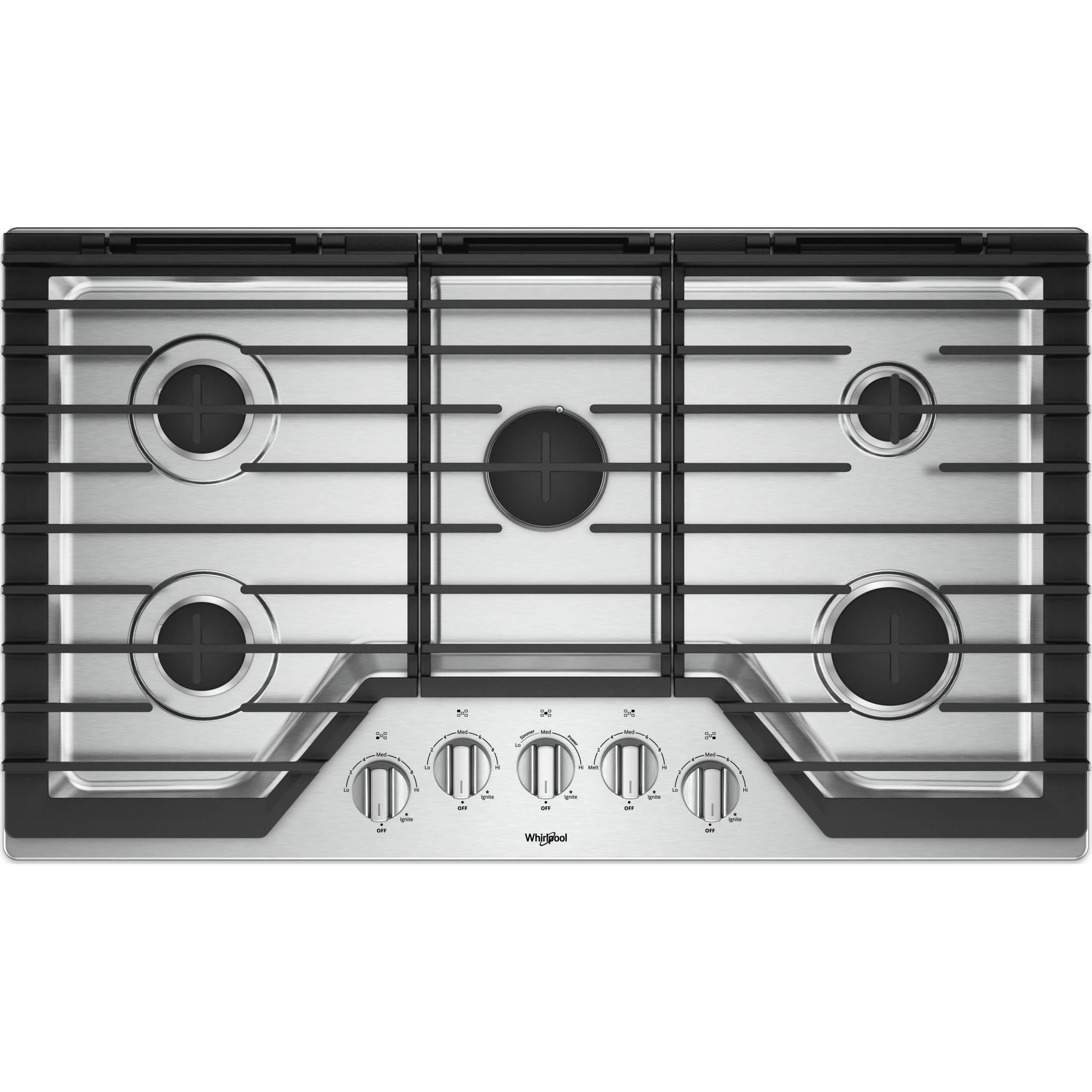 Whirlpool 36" Gas Cooktop with Griddle (WCG97US6HS)