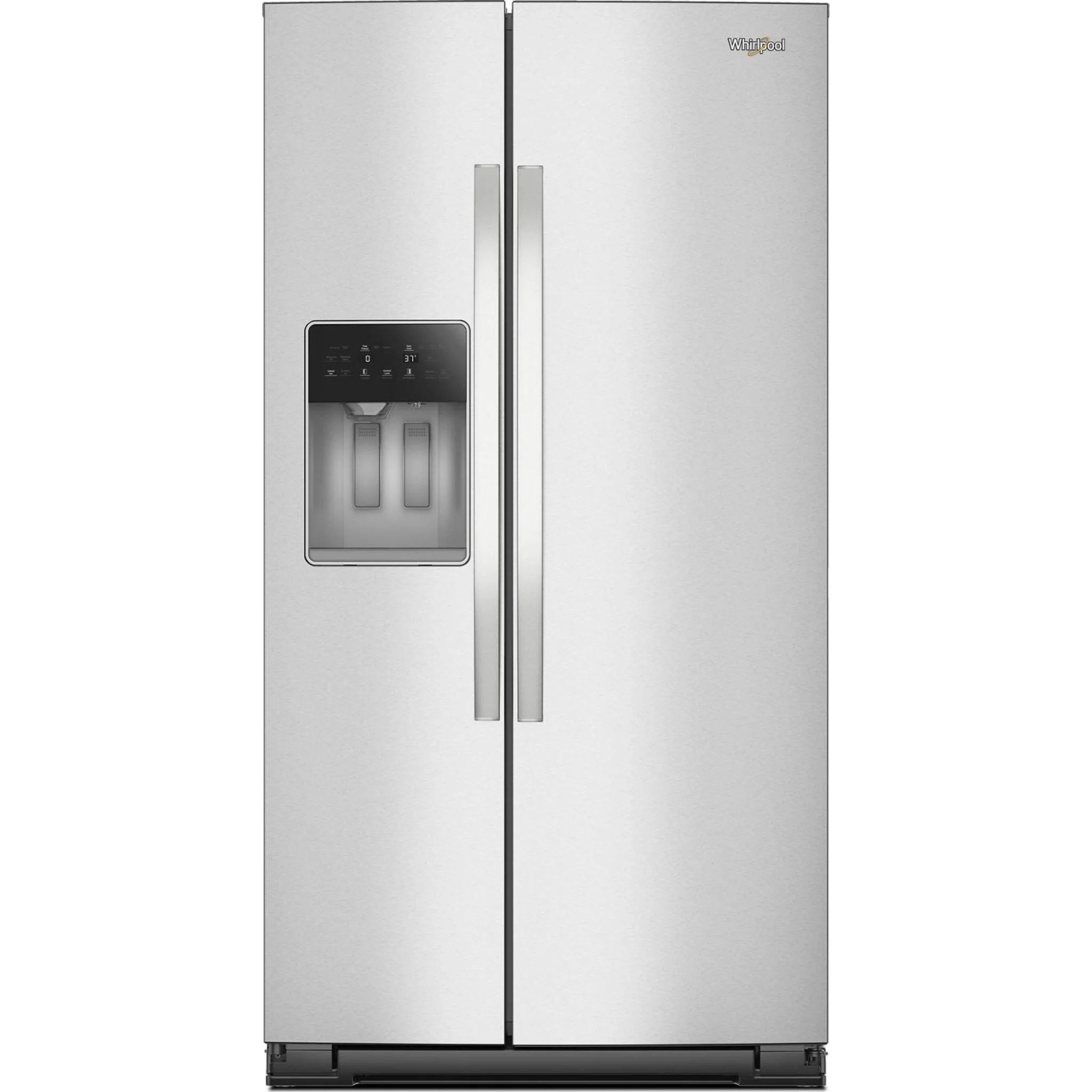 Whirlpool 36-inch Counter Depth Side-by-Side Refrigerator with Prep &amp; Store Bins -Fingerprint Resistant Stainless Steel (WRSC6536RZ)