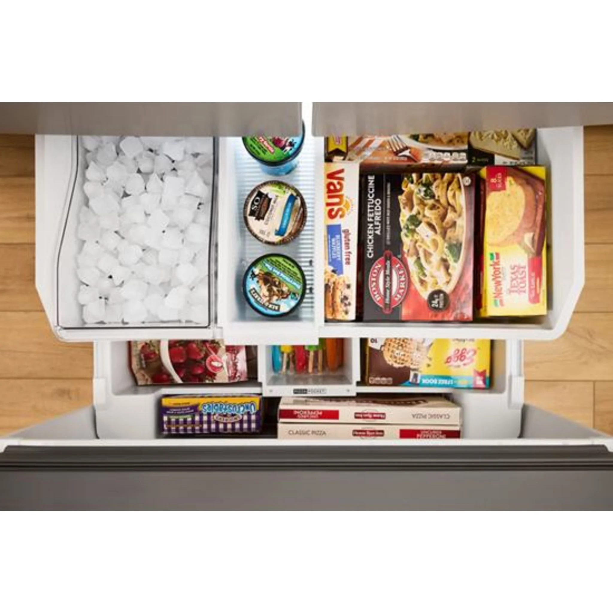 Whirlpool 36-Inch French Door Refrigerator with Interior Water Dispenser - 31 cu. ft. -White (WRFF3336SW) - Image 8