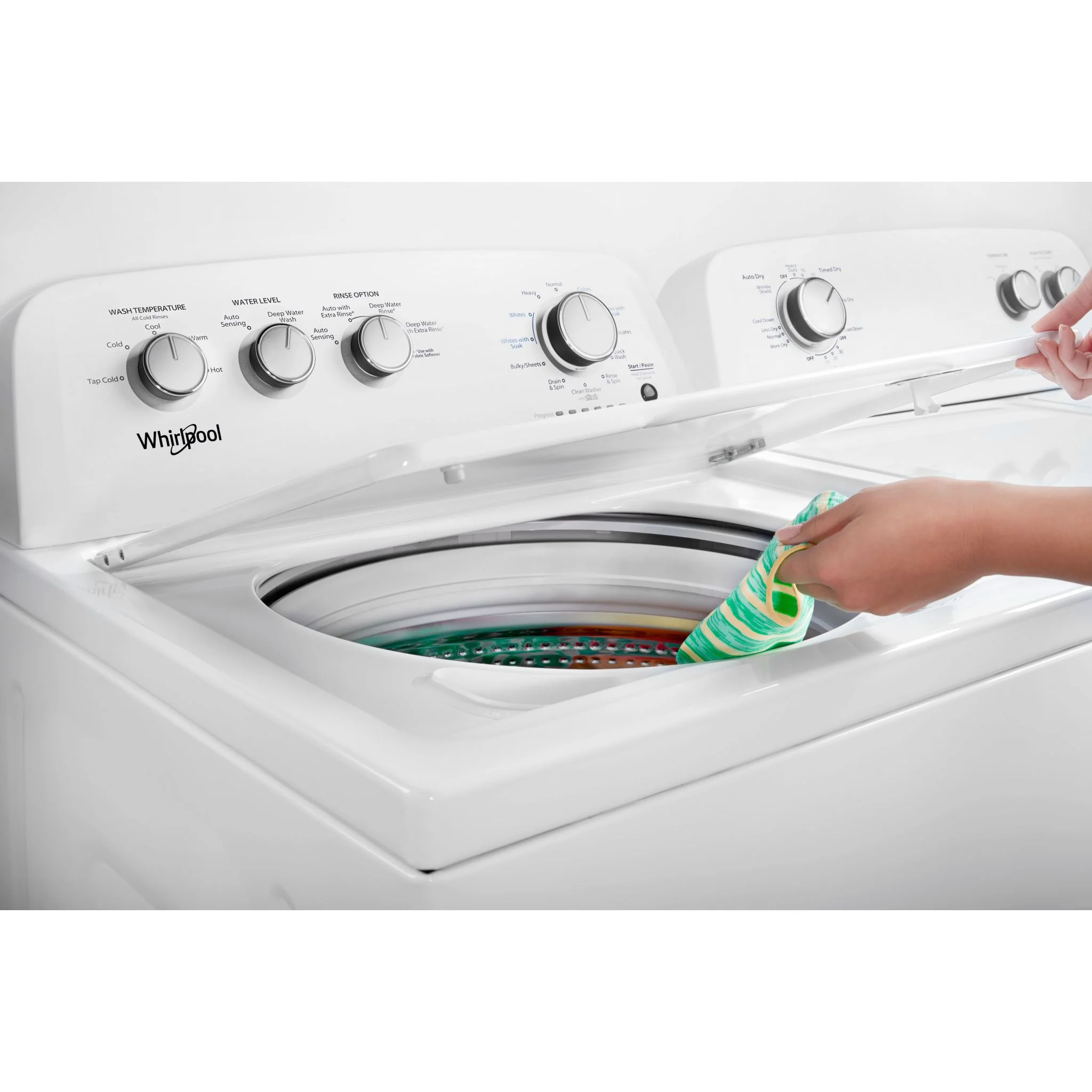 Whirlpool 4.4 cu. ft. I.E.C. Top Load Washer with Soaking Cycles, 12 Cycles (WTW4855HW) - Image 10