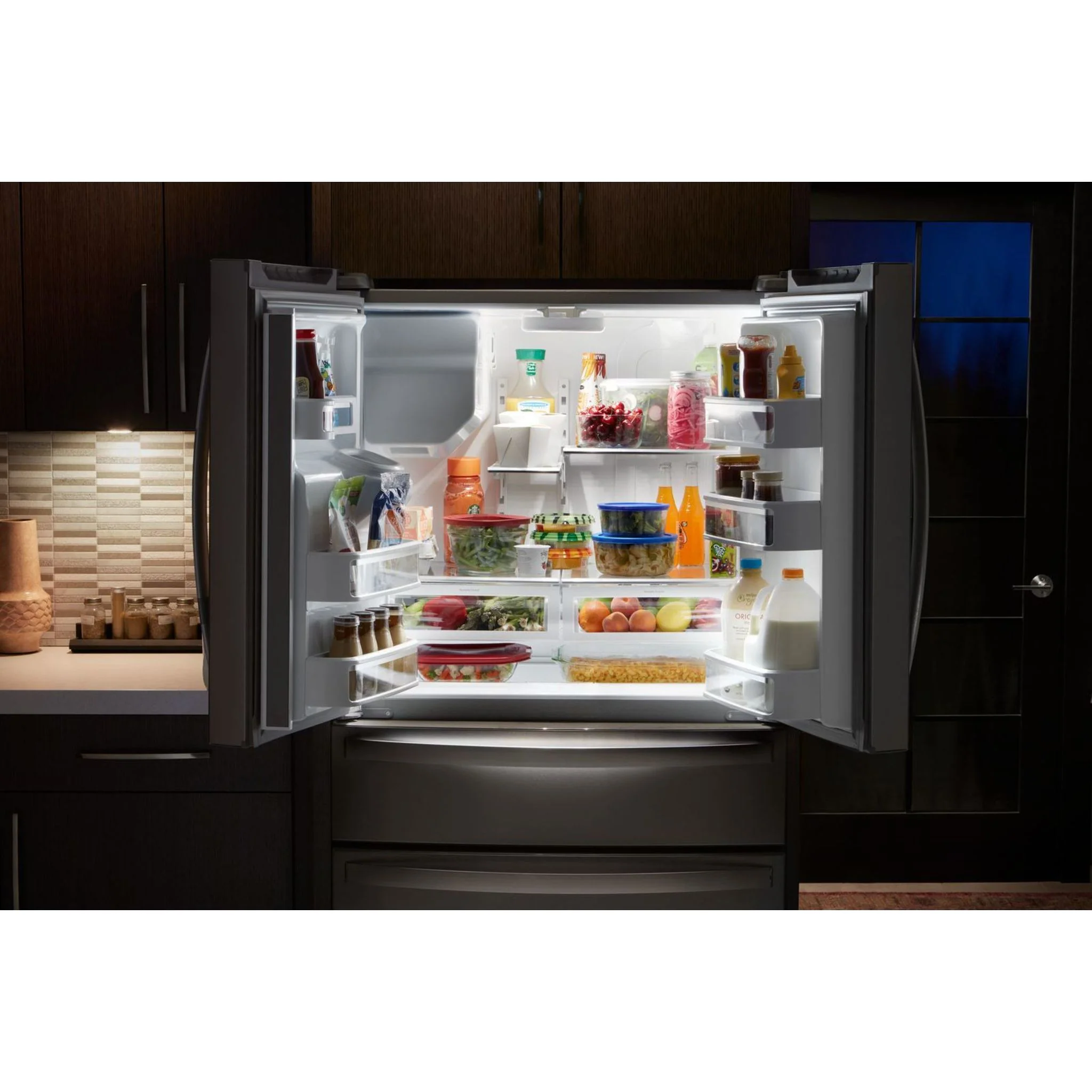 Whirlpool 36" Wide French Door Refrigerator - 25 cu. ft. (WRX735SDHV) - Image 9