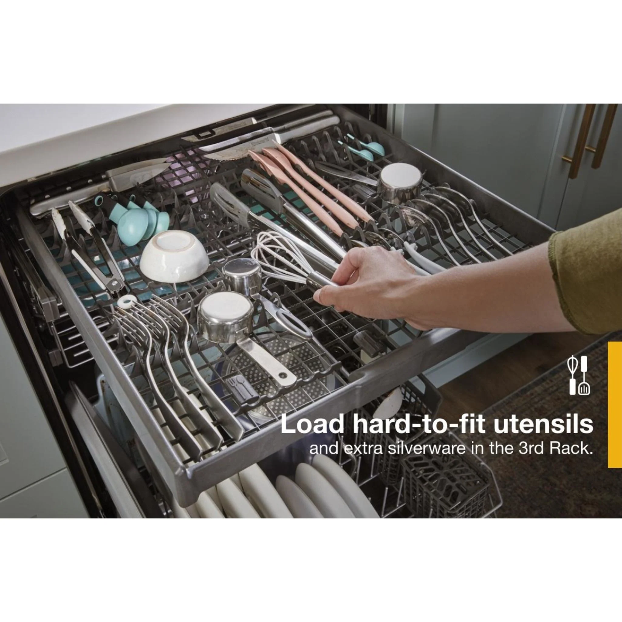 Whirlpool Large Capacity Dishwasher with 3rd Rack -Black (WDT750SAKB) - Image 36