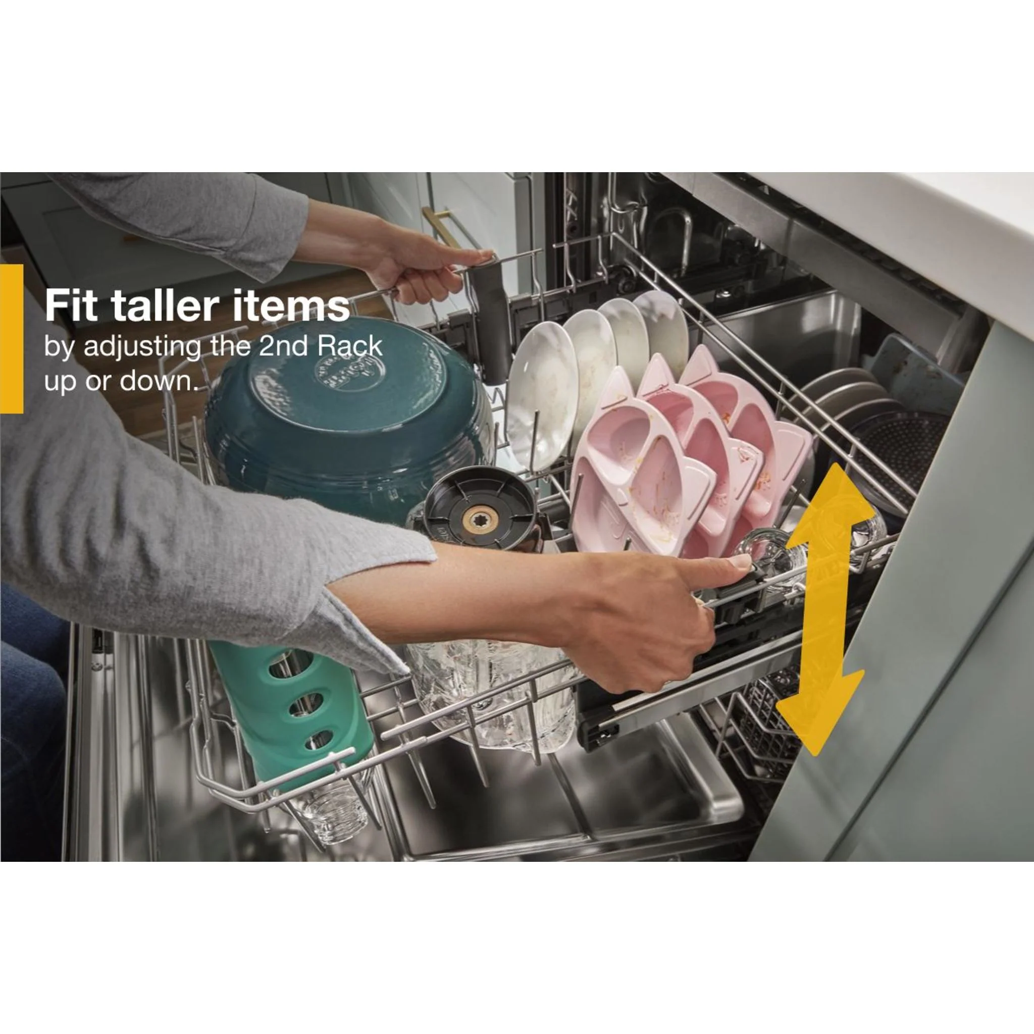 Whirlpool Large Capacity Dishwasher with 3rd Rack -Print Resist Blk Stnlss (WDT750SAKV) - Image 34