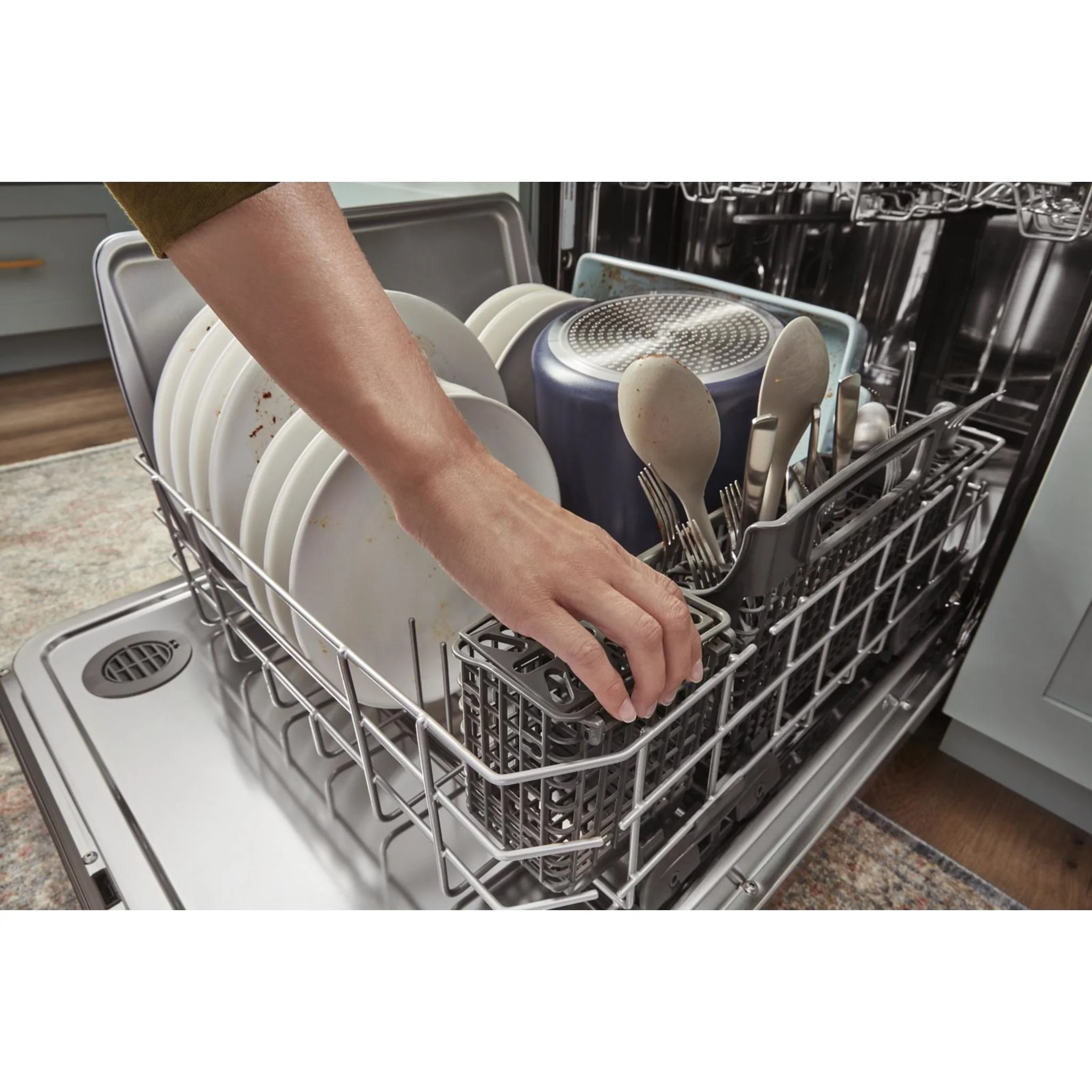 Whirlpool 24-Inch Stainless Steel Dishwasher with AI Intelligent Wash - 47 dBA -White (WDTA50SAKW) - Image 20